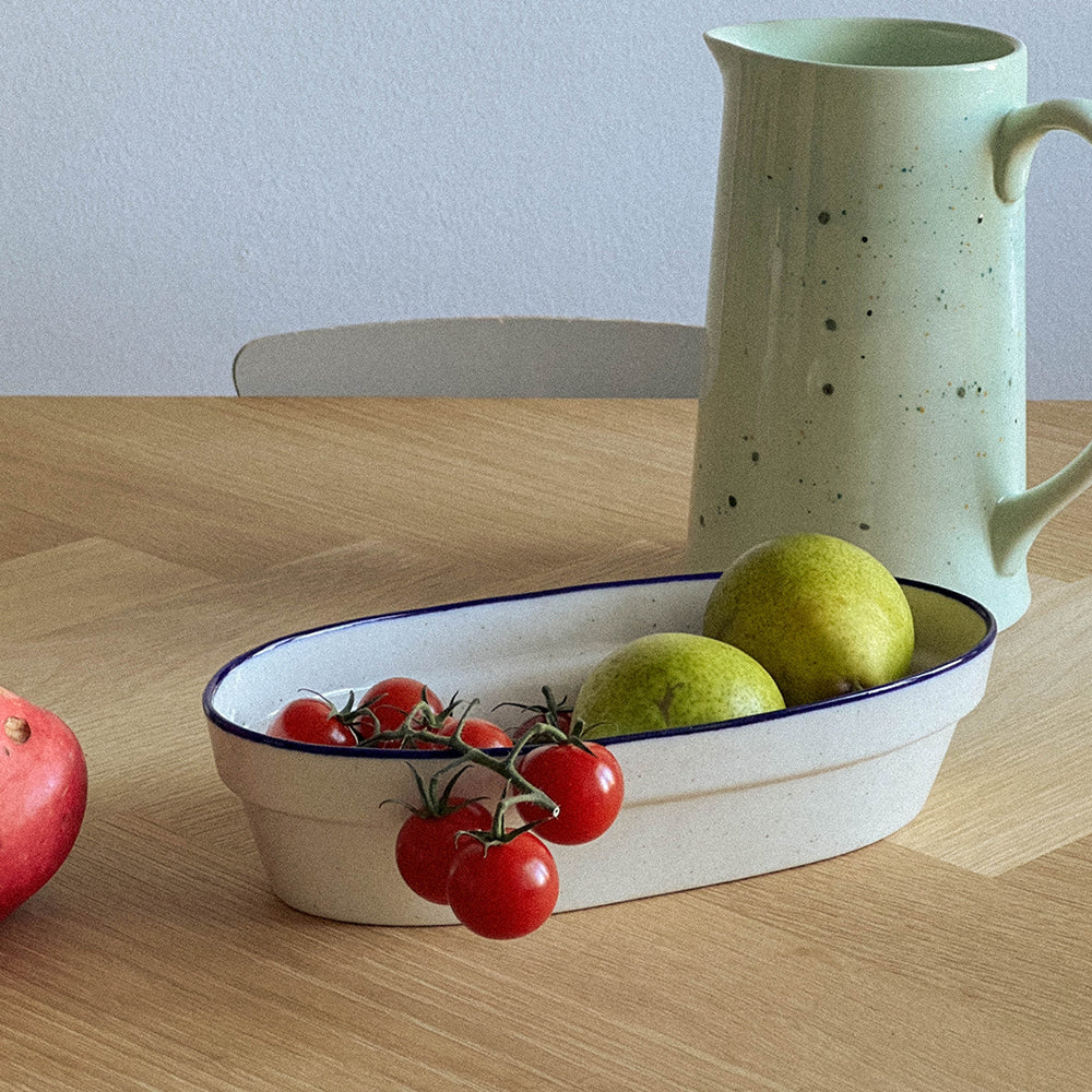 Epok Blue Rim Series - Long Oval Bowl