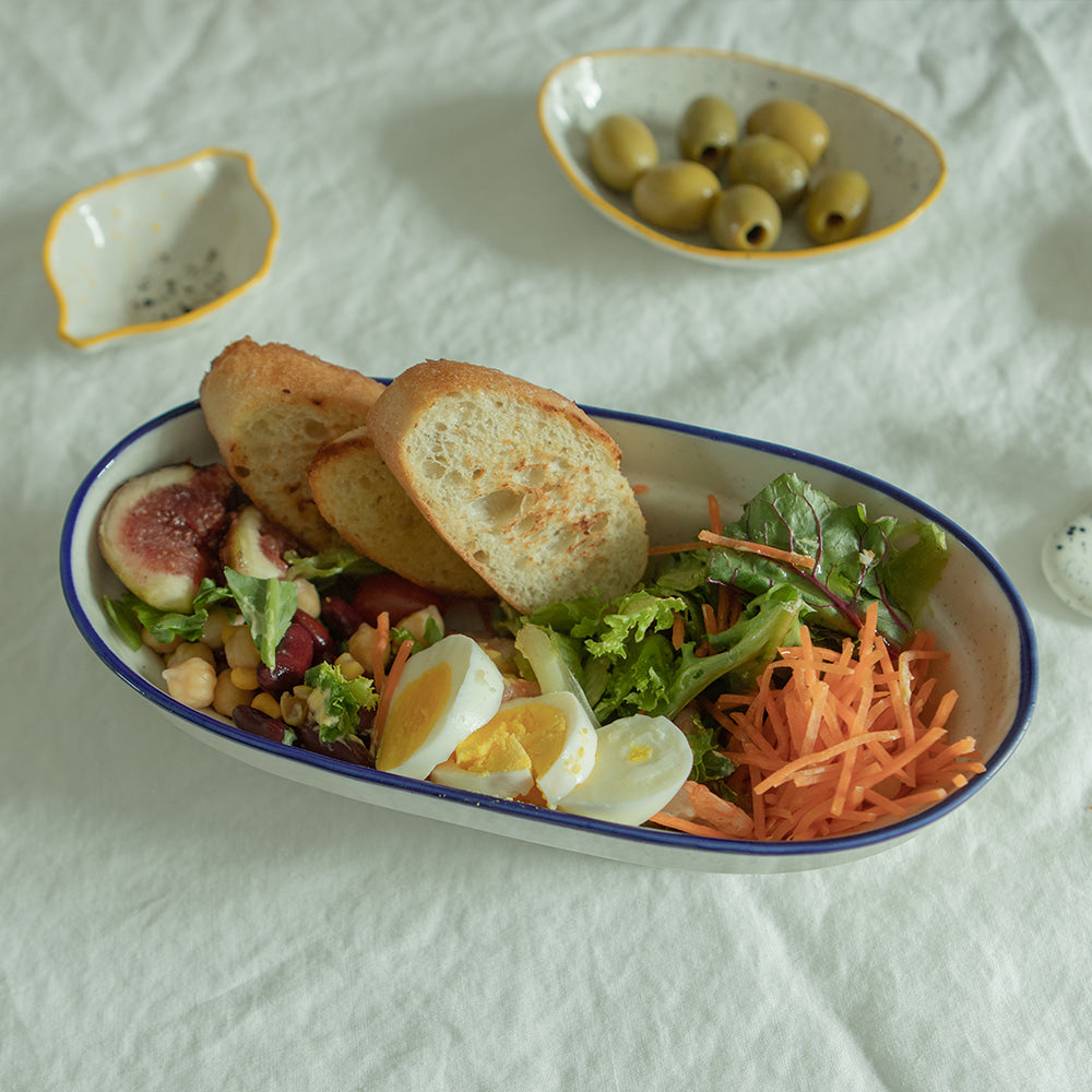 Epok Blue Rim Series - Long Oval Bowl