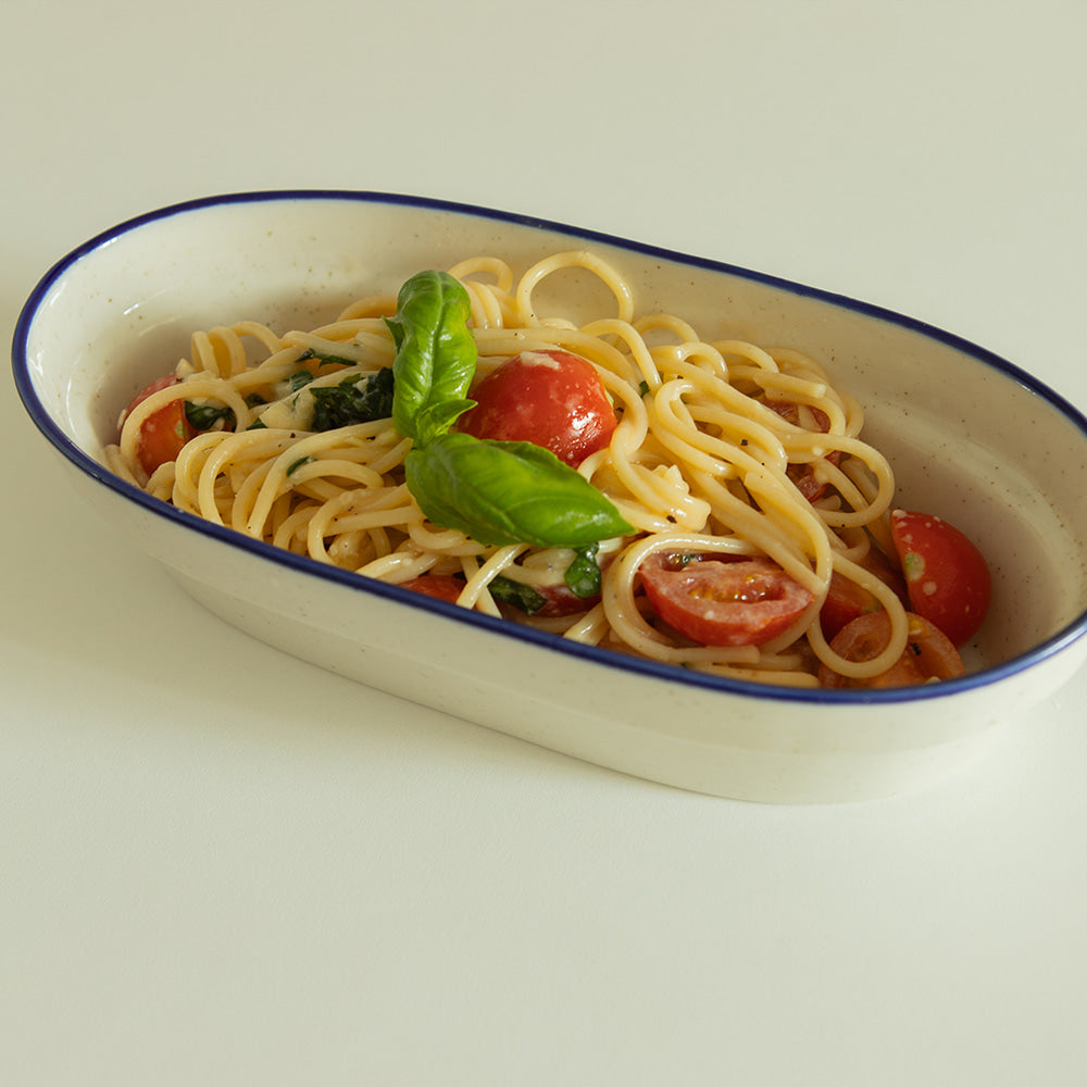 Epok Blue Rim Series - Long Oval Bowl