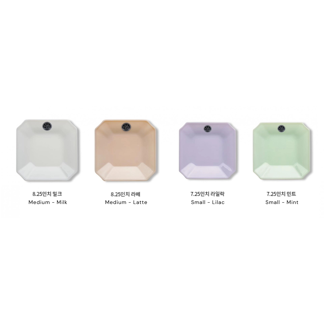 UNS Milk Glass Square Plate