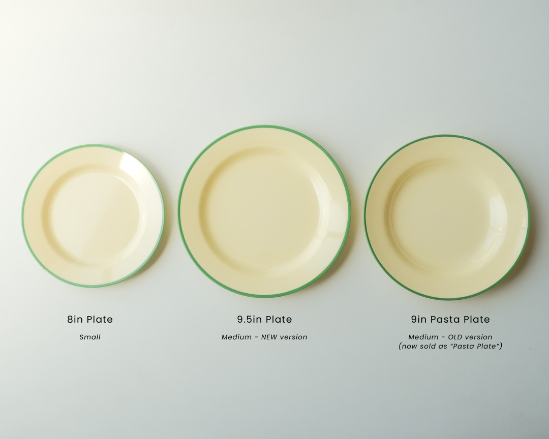 Awaken Melamine Avocado Rim - Plate