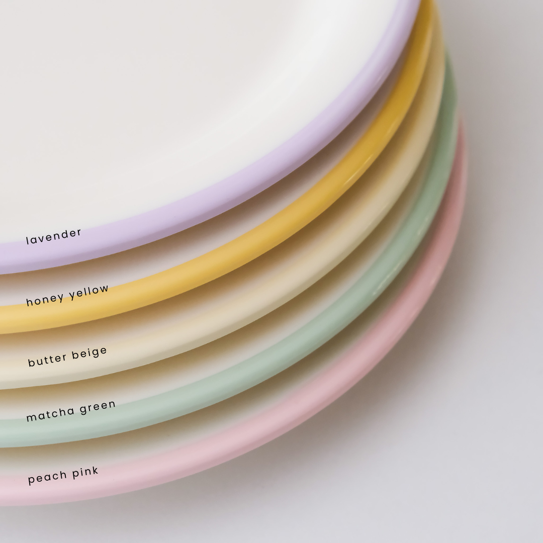 Awaken Melamine Macaron Rim Plate
