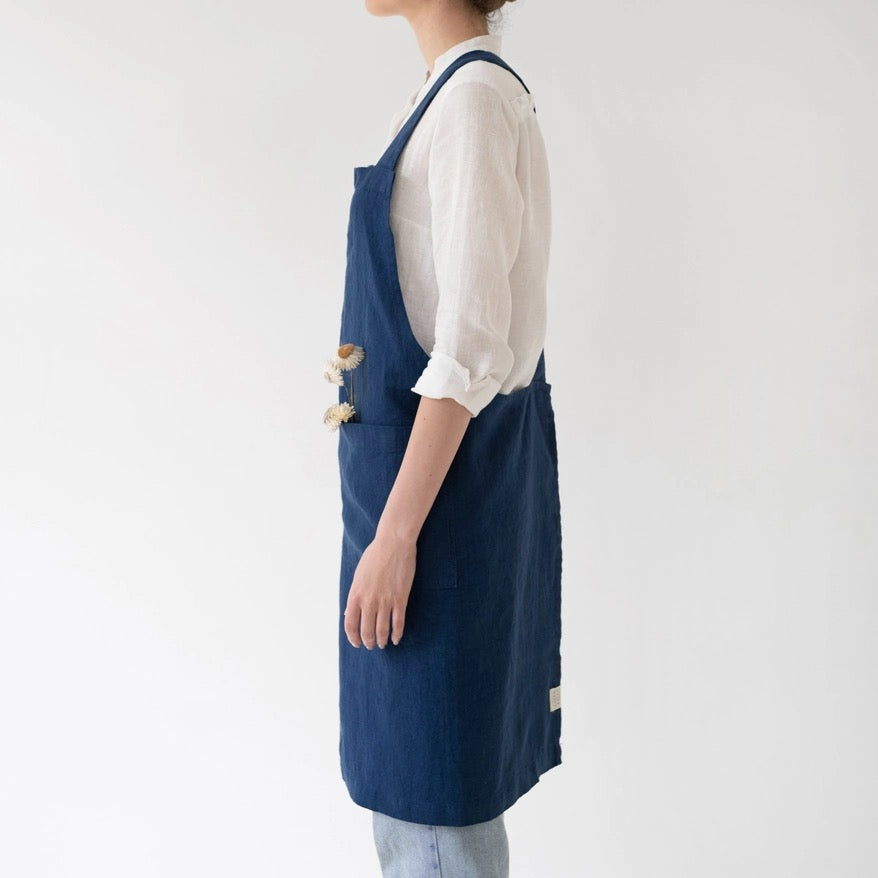 Linen Crossback Apron (New Colors!)
