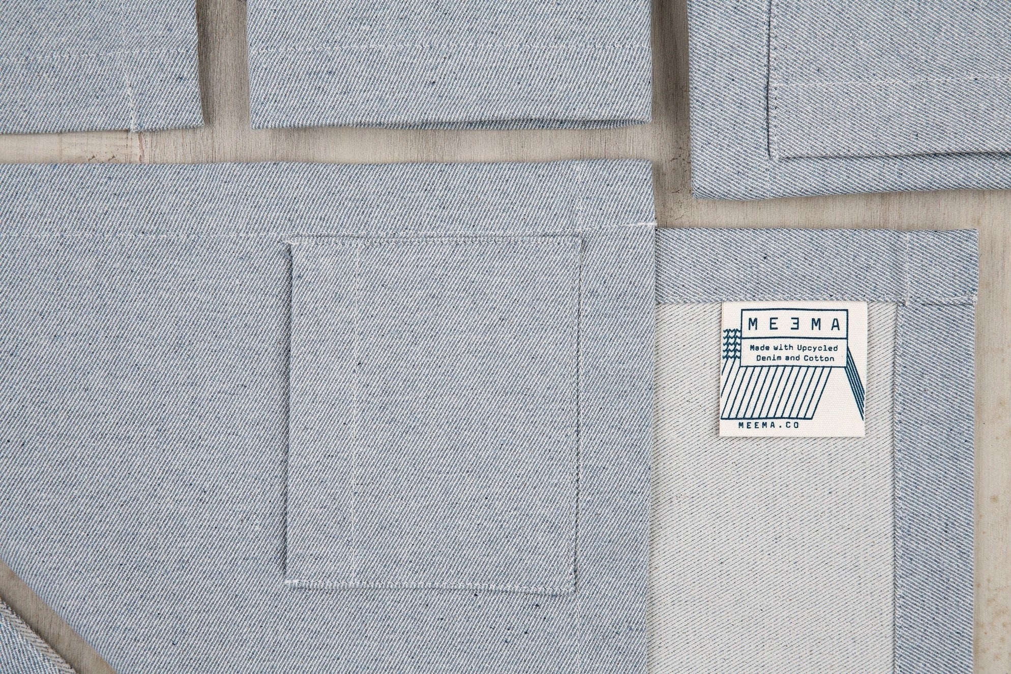 Denim Cloth Placemat with Pocket (Set of 4)
