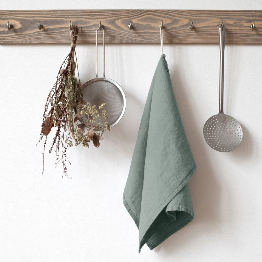 Solid Linen Kitchen Towel (8 Colors)