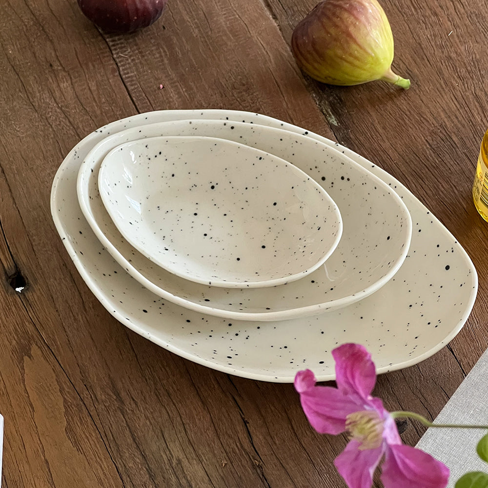 Epok Lemon Series - Oval Deep Plate 3 piece set (New Color!)
