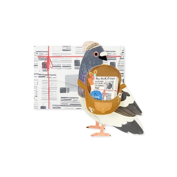 Messenger Pigeon Celebration Pop-up Card