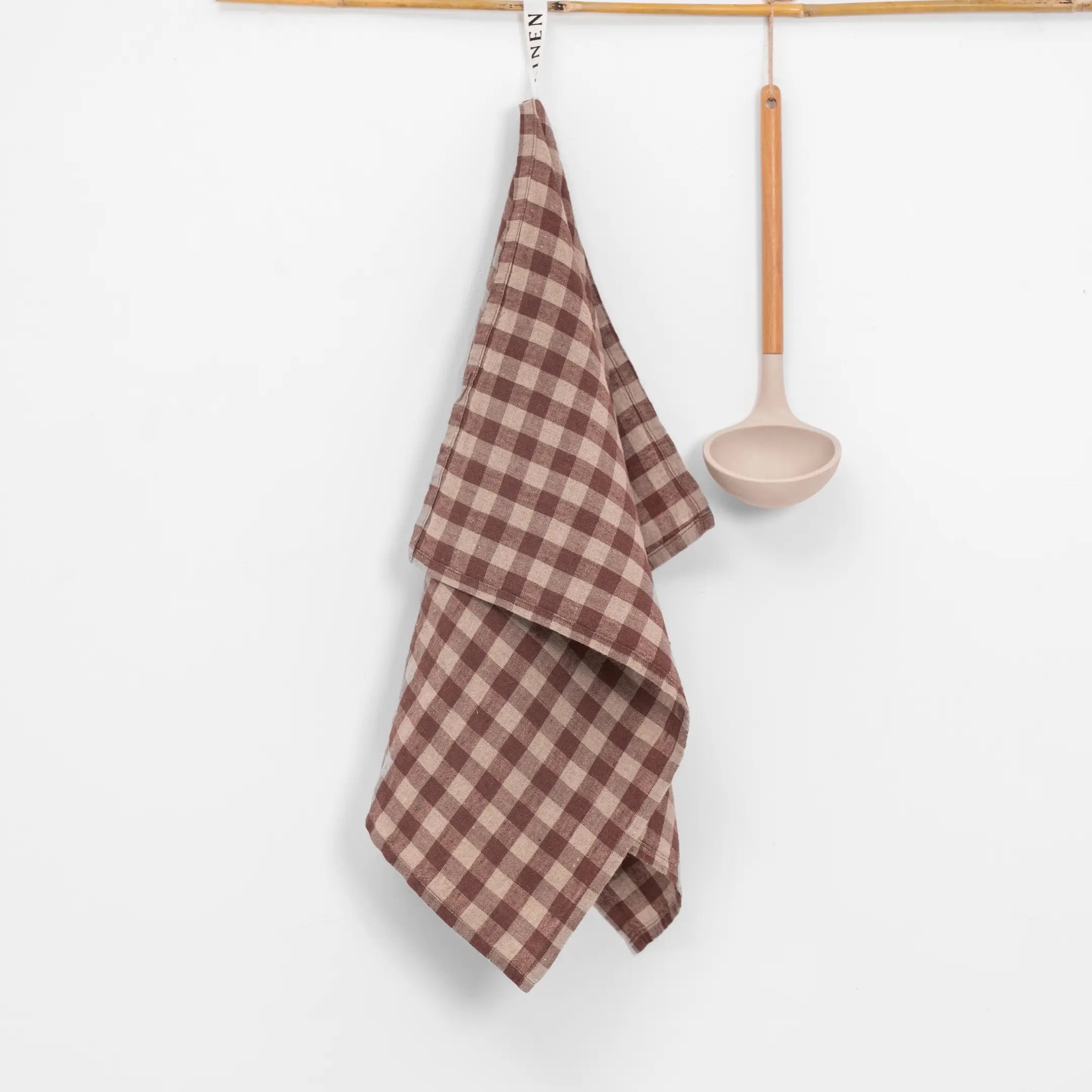 Gingham Linen Kitchen Towel