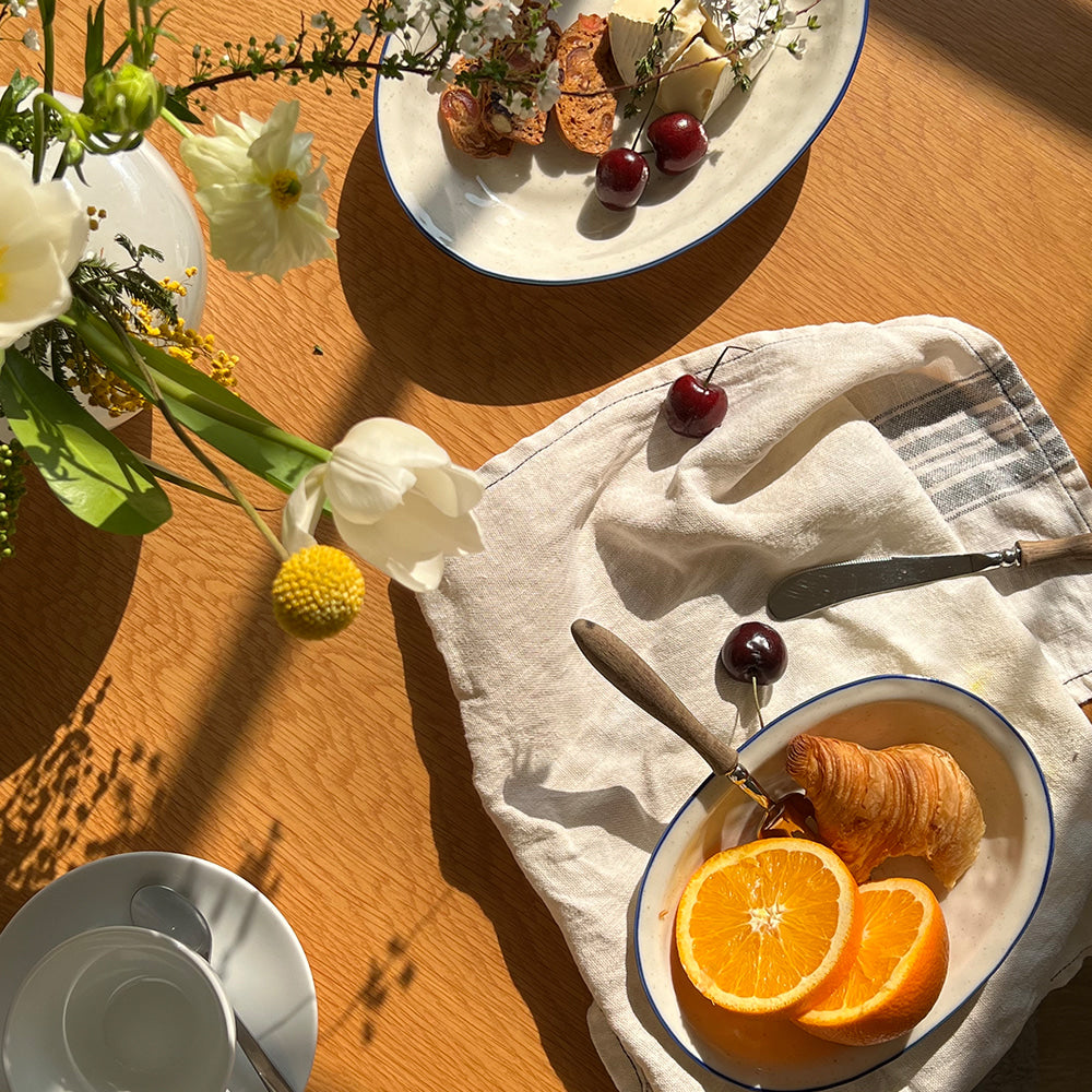 Epok Blue Rim Series - Oval Plate (New Size!)