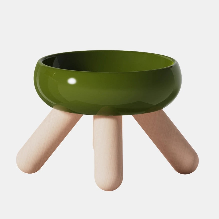 Elevated Ceramic Food Bowl
