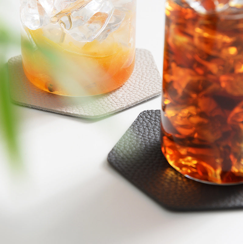 Faux Leather Coasters (4 Colors)