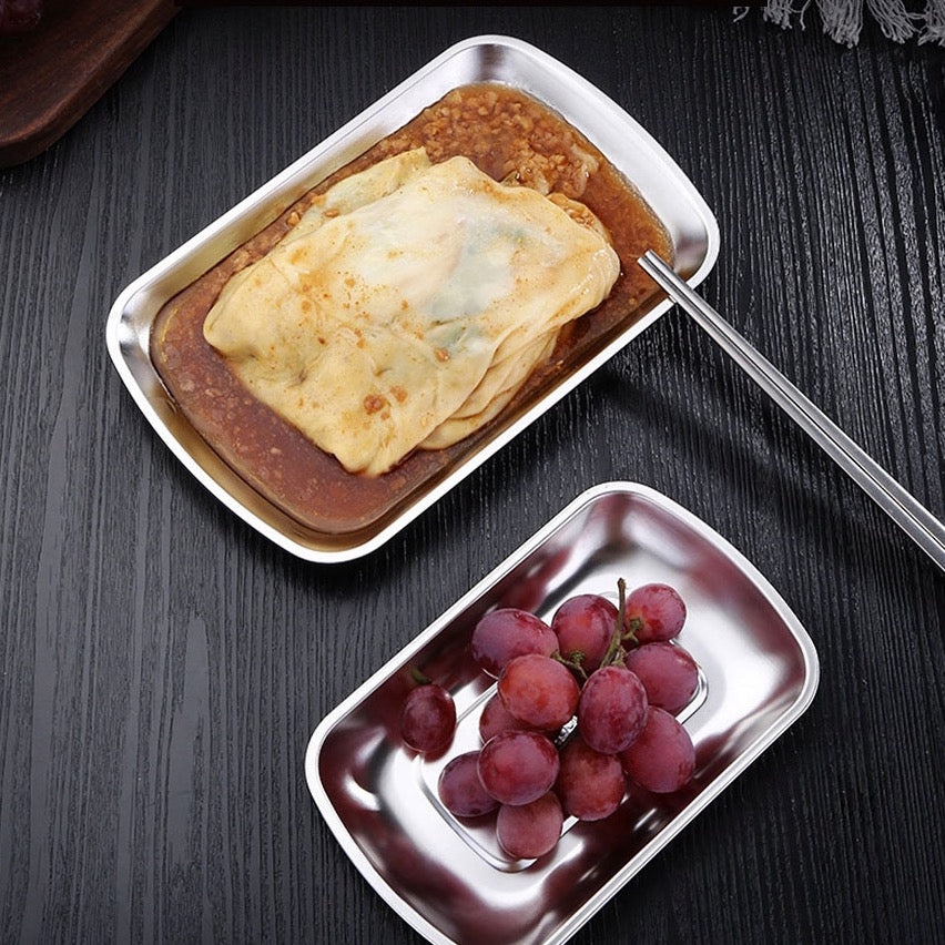 Stainless Steel Rectangular Plates (3 sizes)