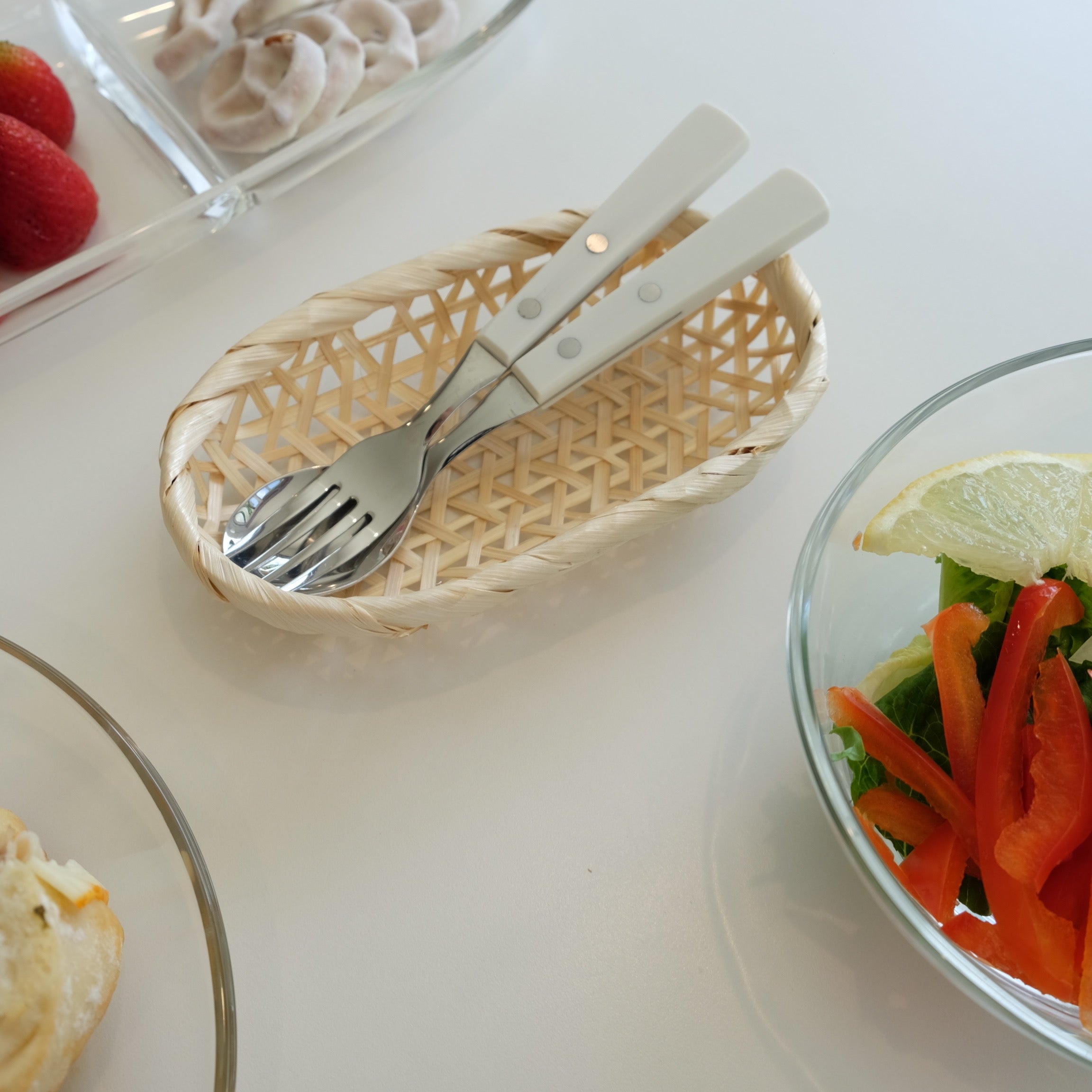 Bamboo Oval Mini Basket