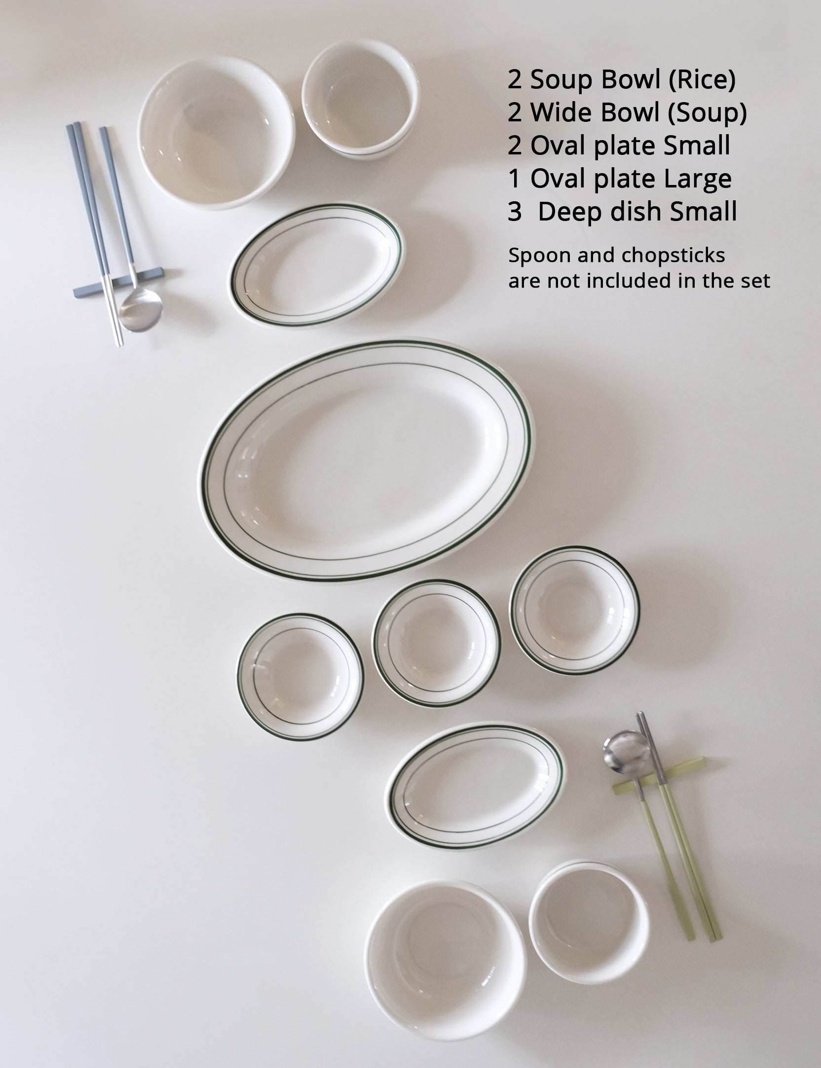 TUXTON Green Bay Family Style Set