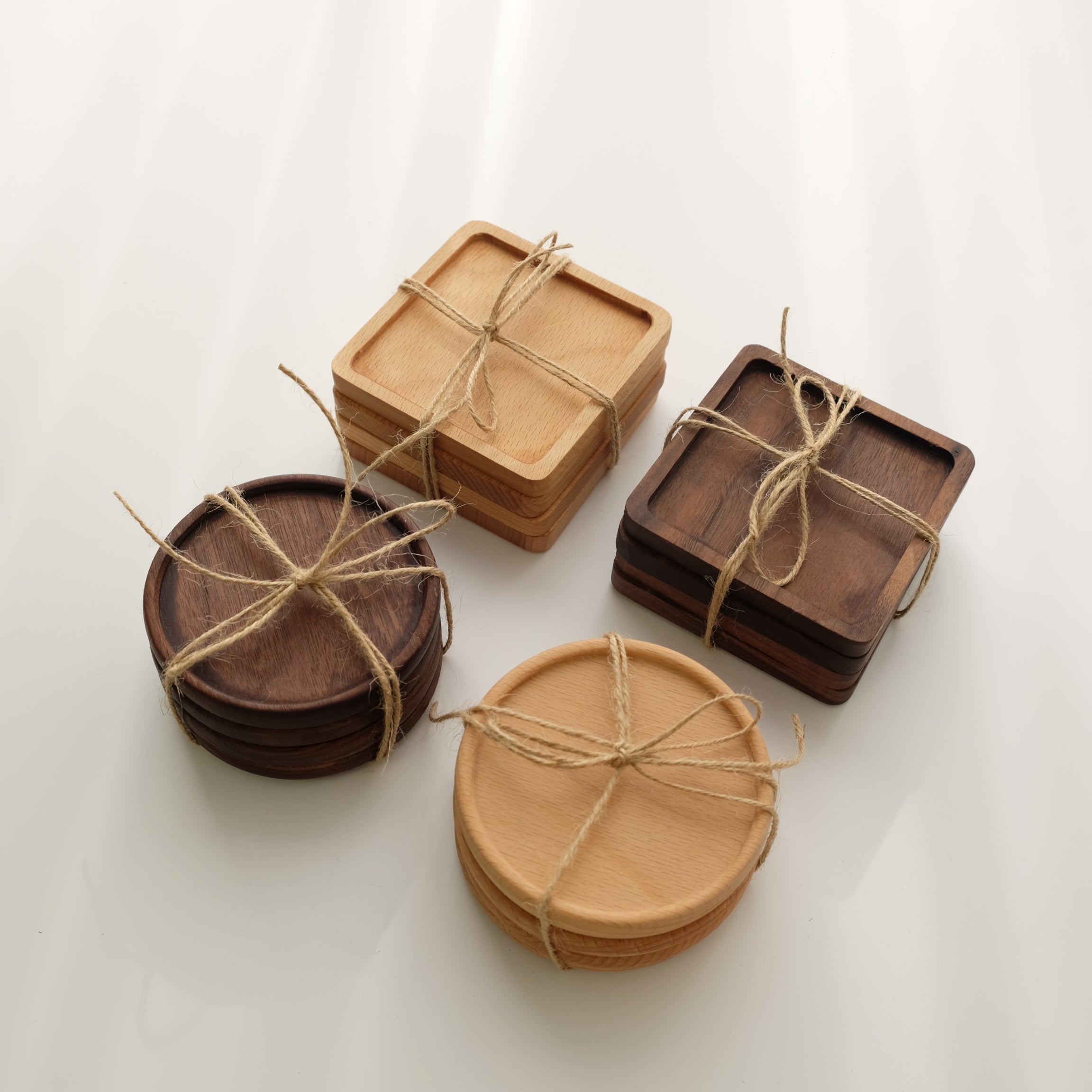 Wood Round / Square Coaster (Set of 4)