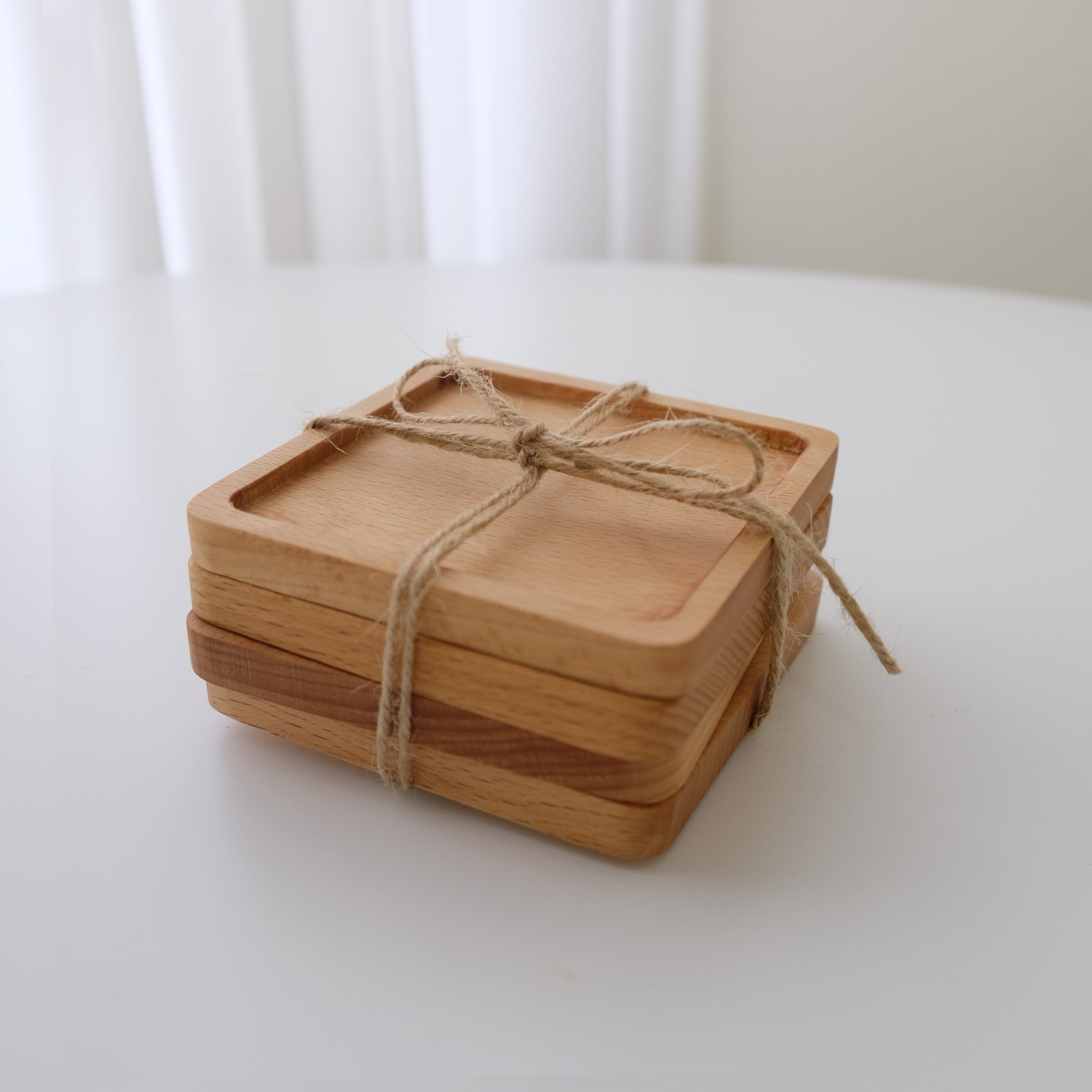 Wood Round / Square Coaster (Set of 4)