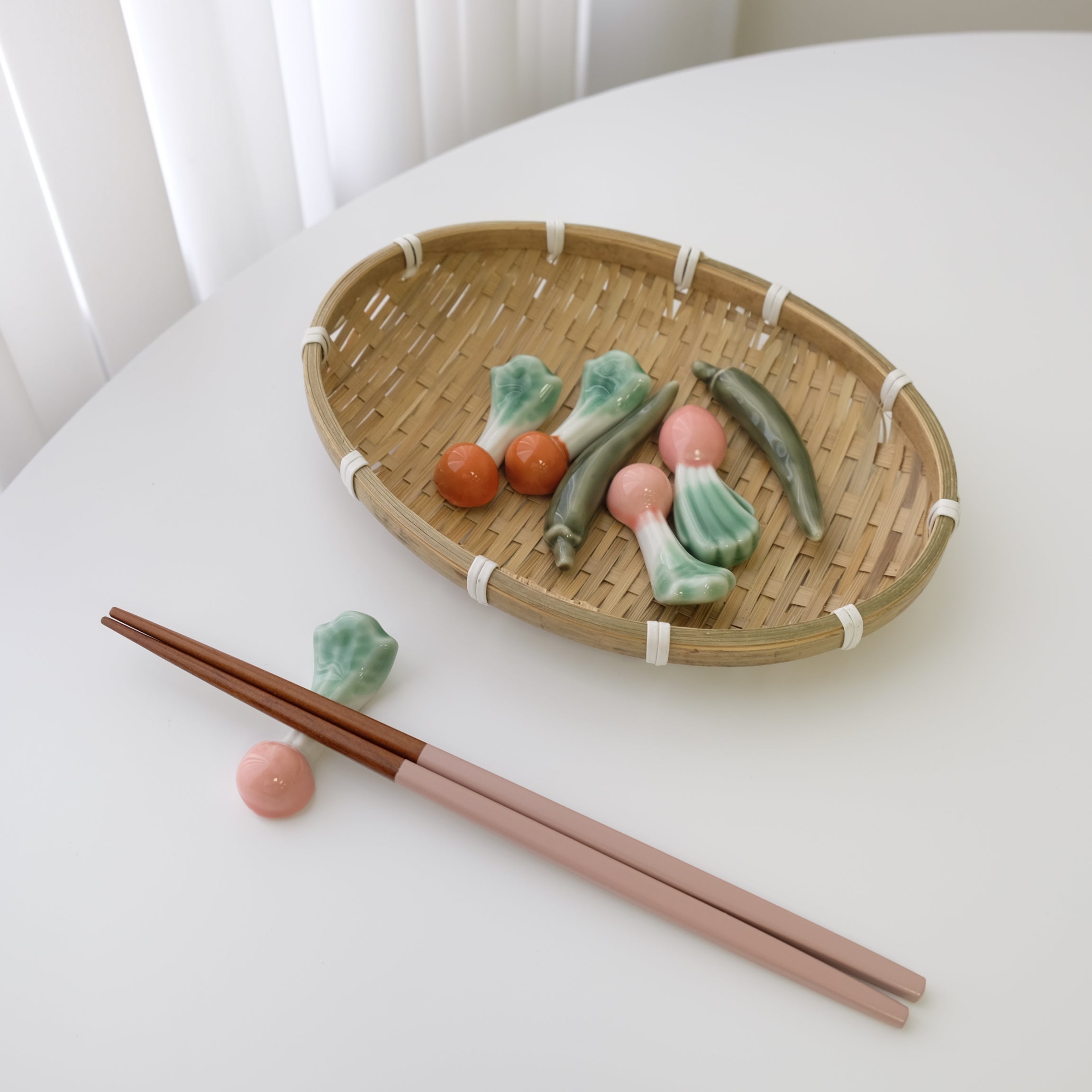 Ceramic Vegetable Chopstick Rest (New Style!)