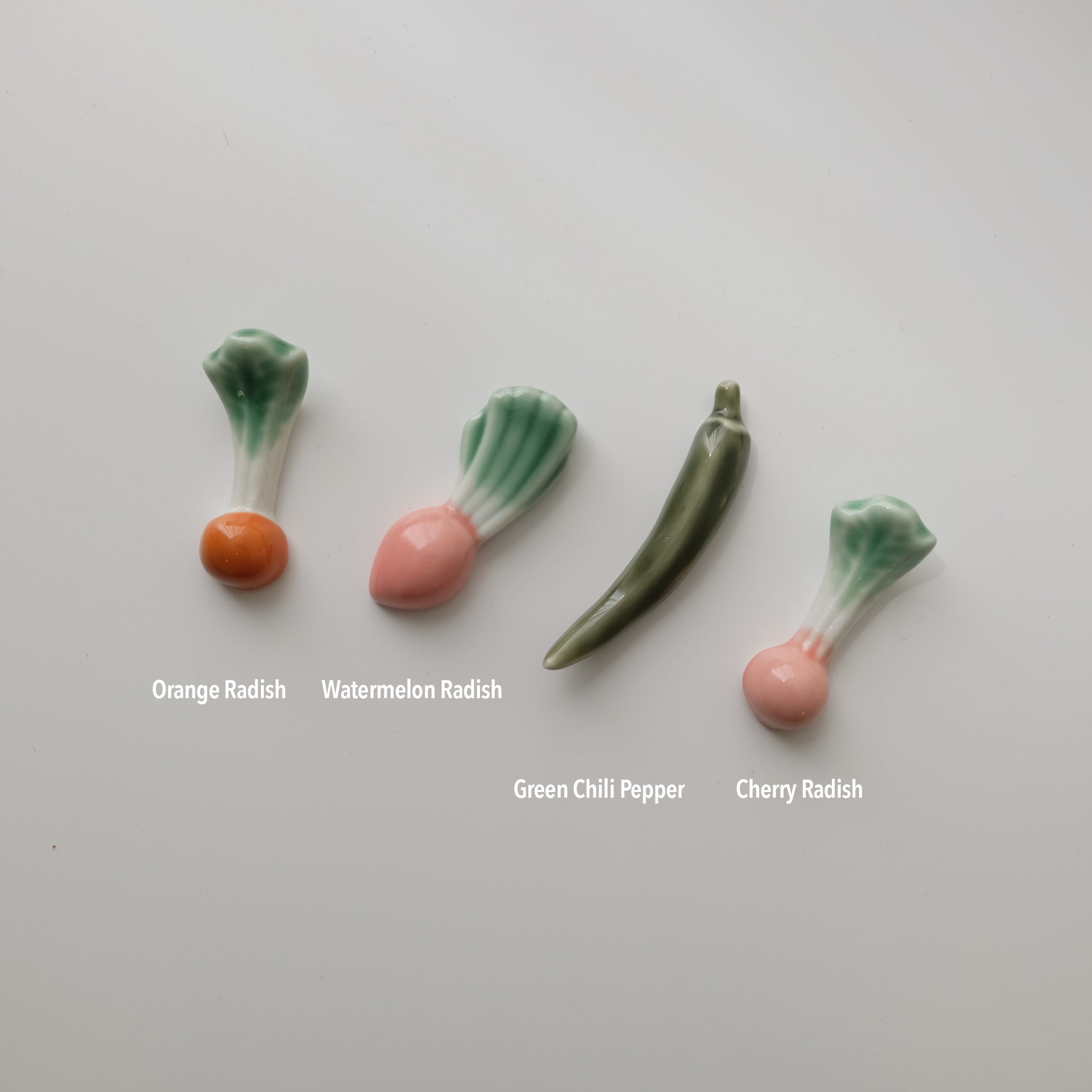 Ceramic Vegetable Chopstick Rest (New Style!)