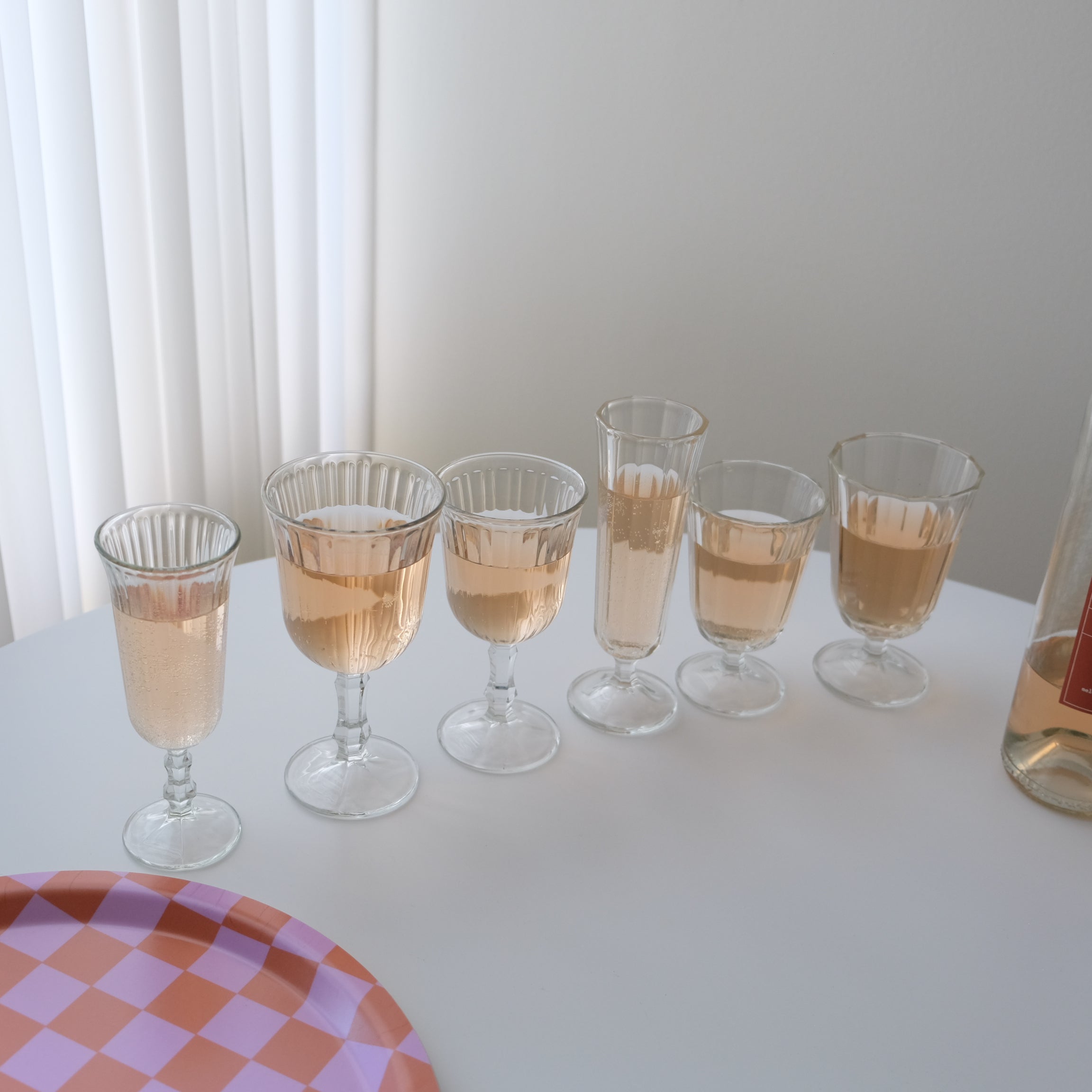 Pleated Wine Glass
