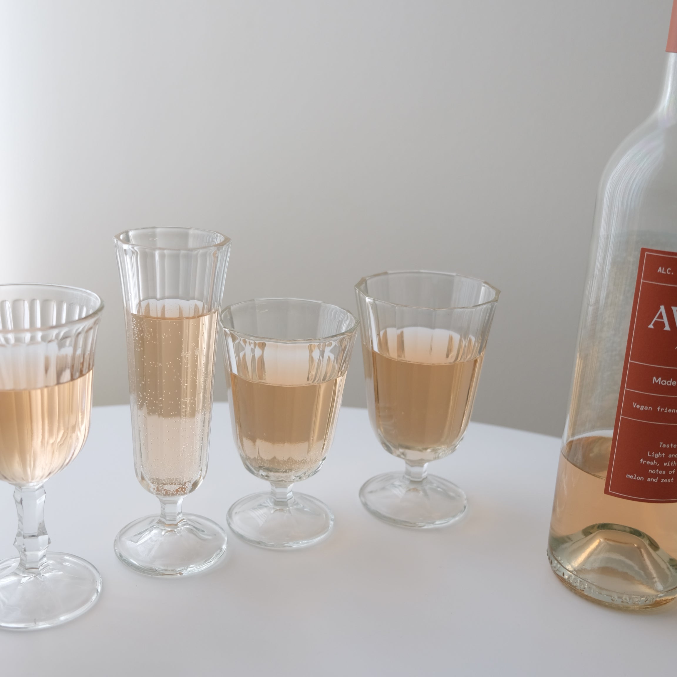 Pleated Wine Glass