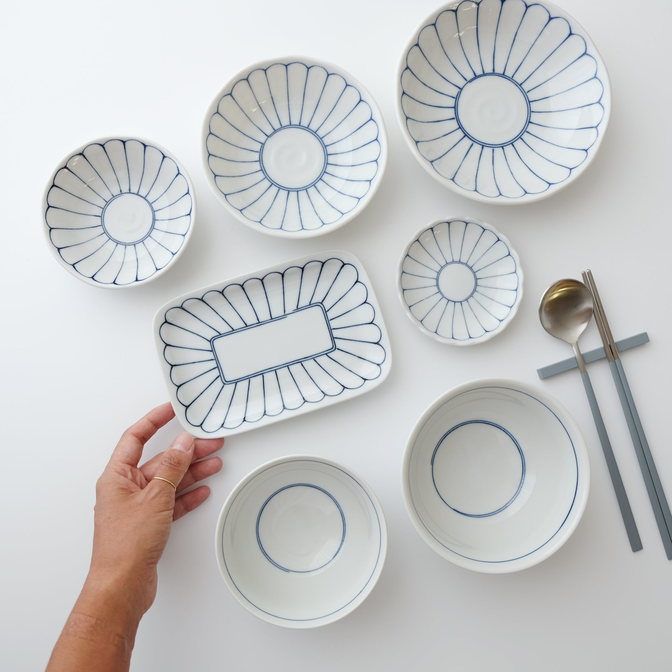 Lotus Rectangle Plate