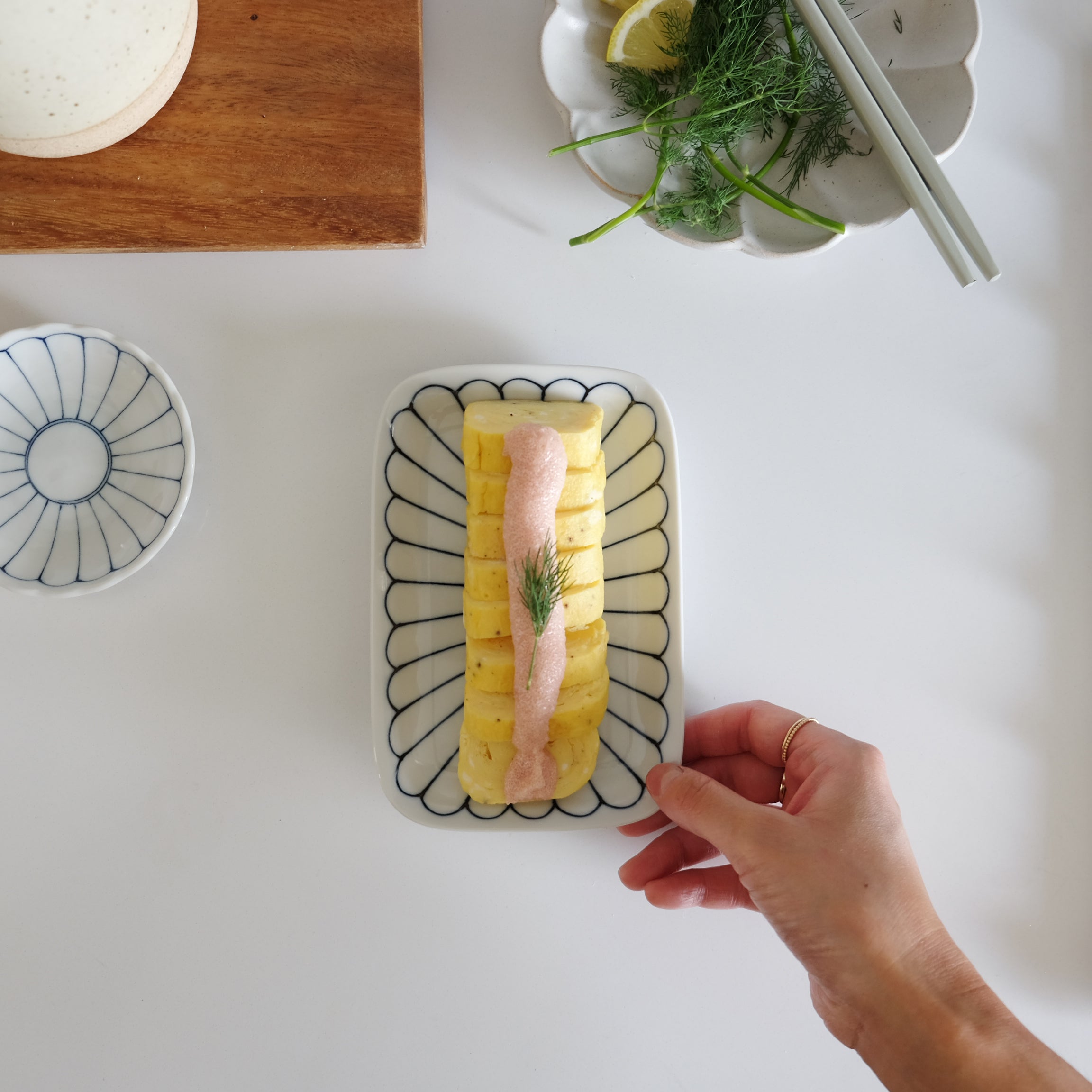 Lotus Rectangle Plate