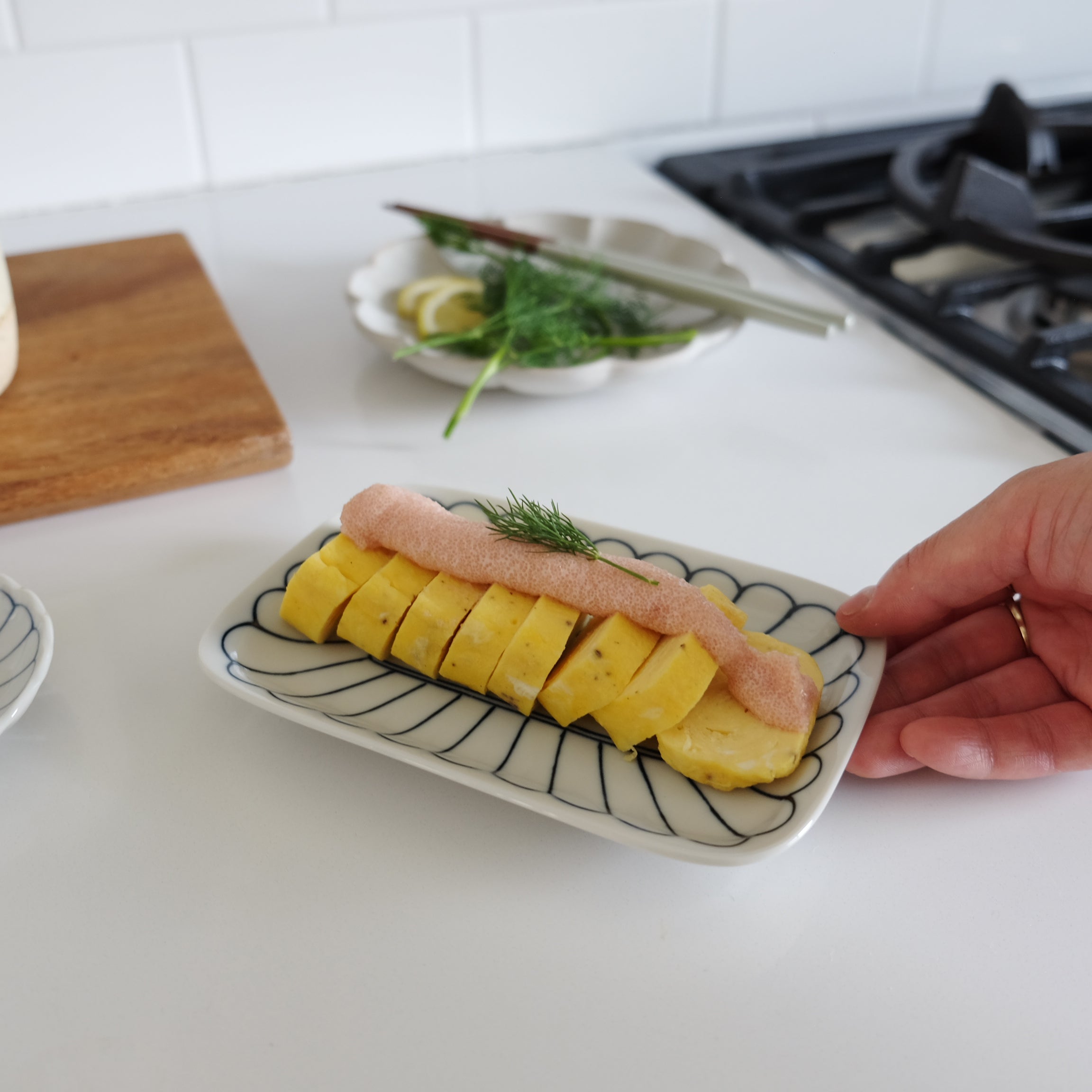 Lotus Rectangle Plate