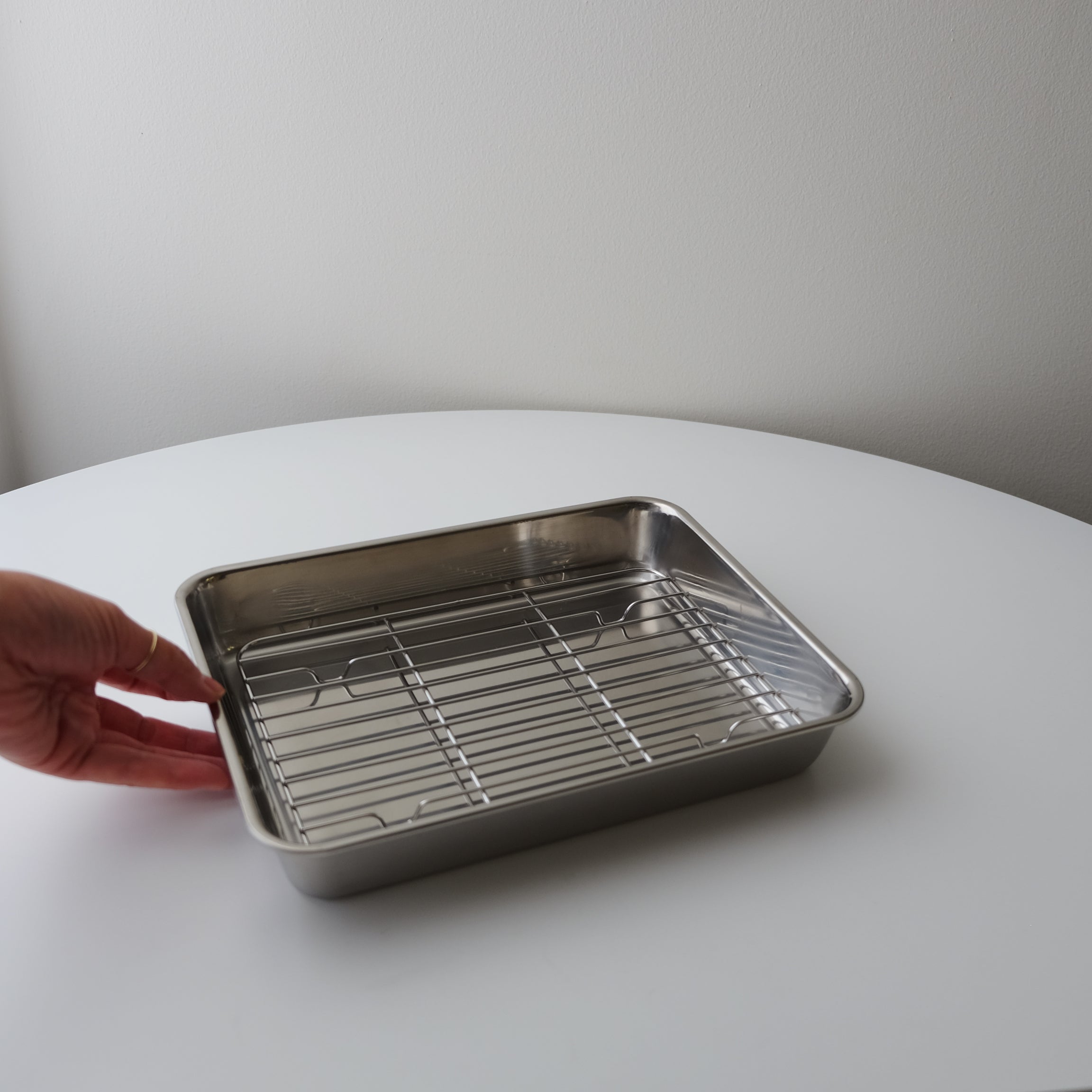 Stainless steel Cooking Tray and Rack Set (3 size)
