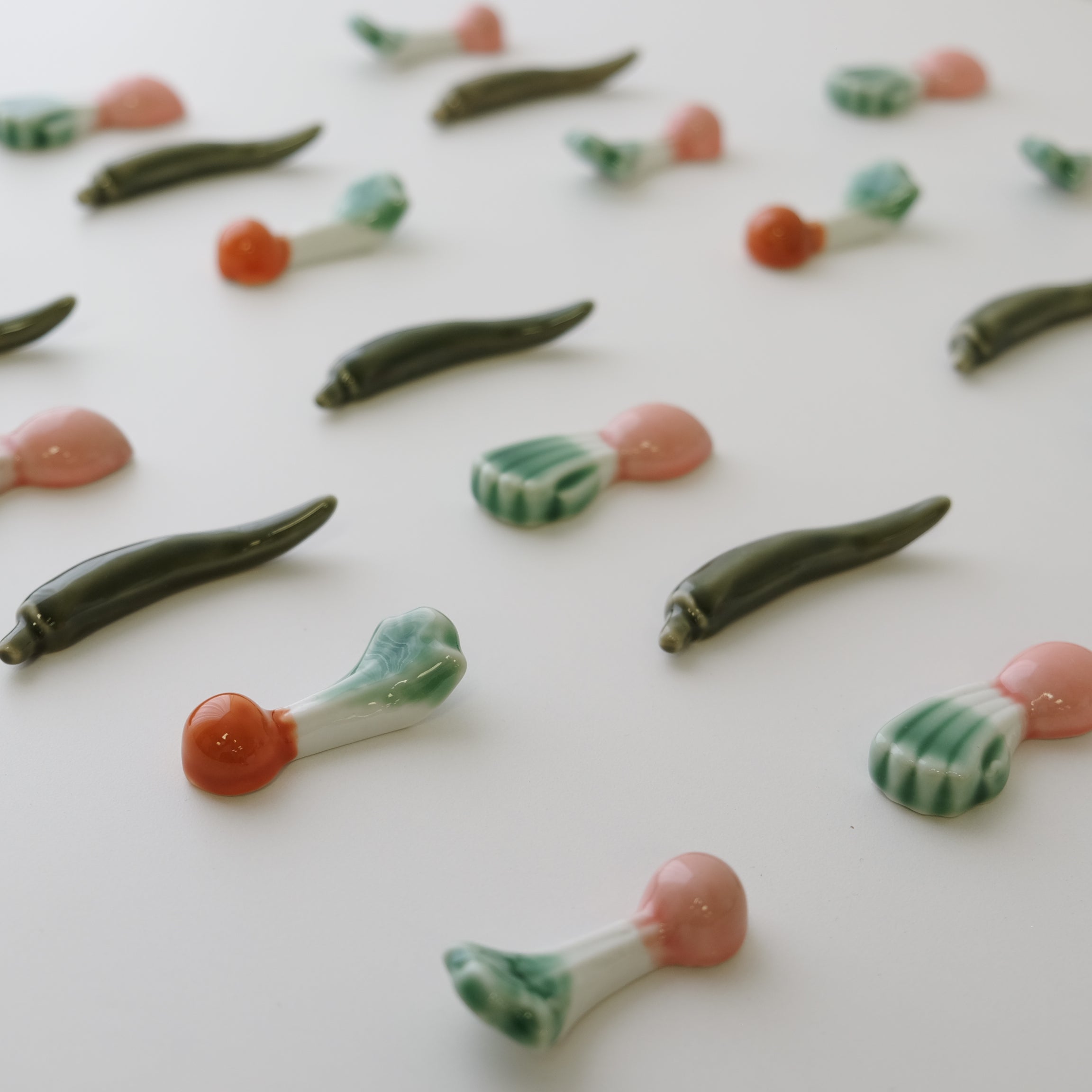 Ceramic Vegetable Chopstick Rest (New Style!)
