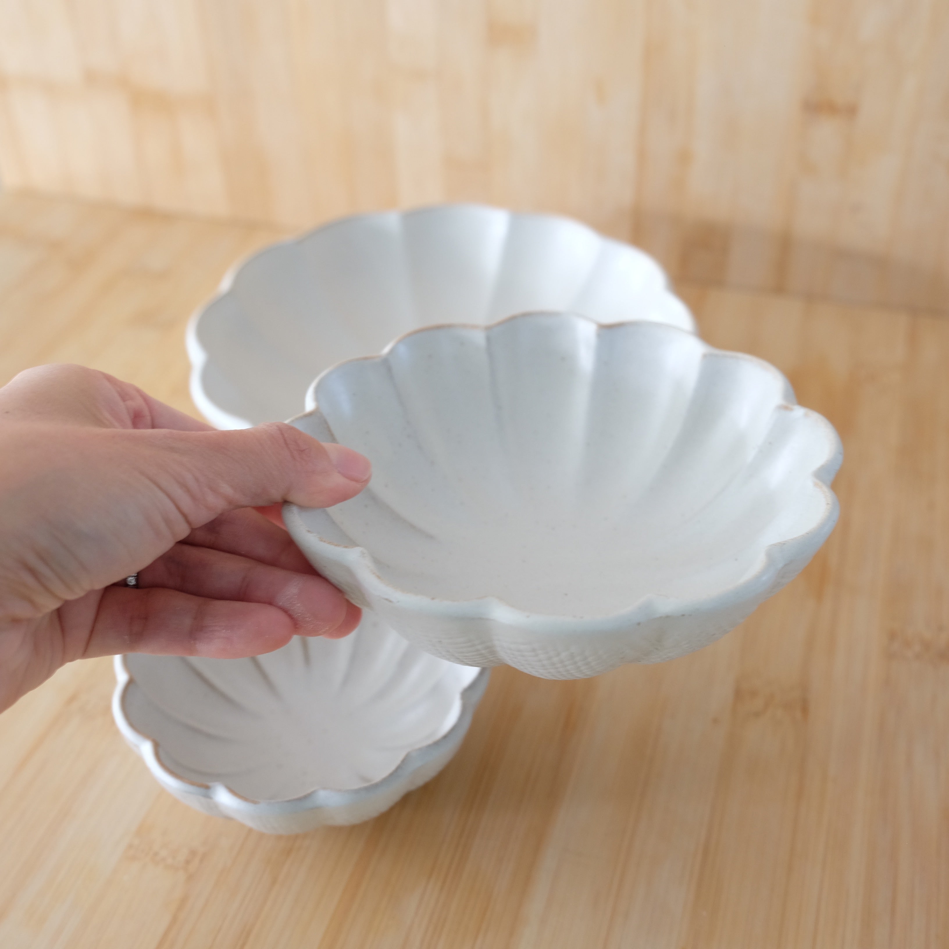 Shinogi Flower Deep Bowl