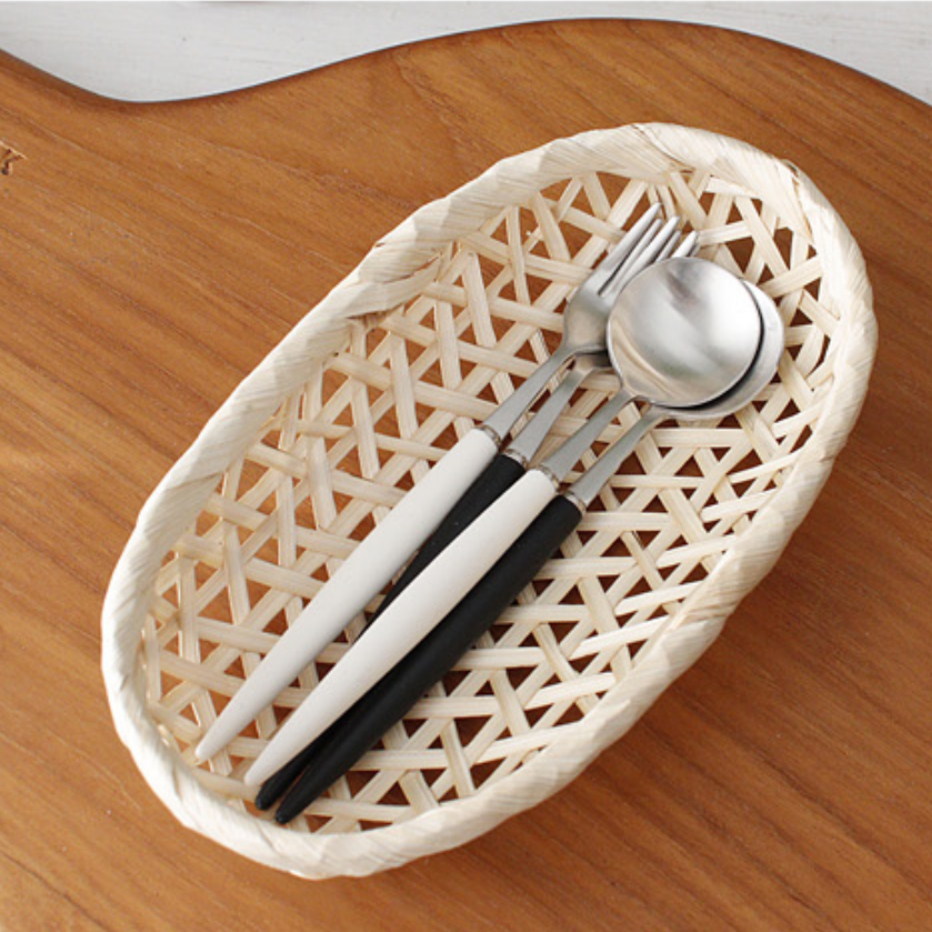 Bamboo Oval Mini Basket