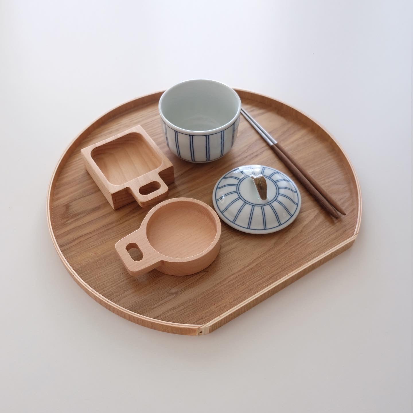 Wood Handle Mini Dish
