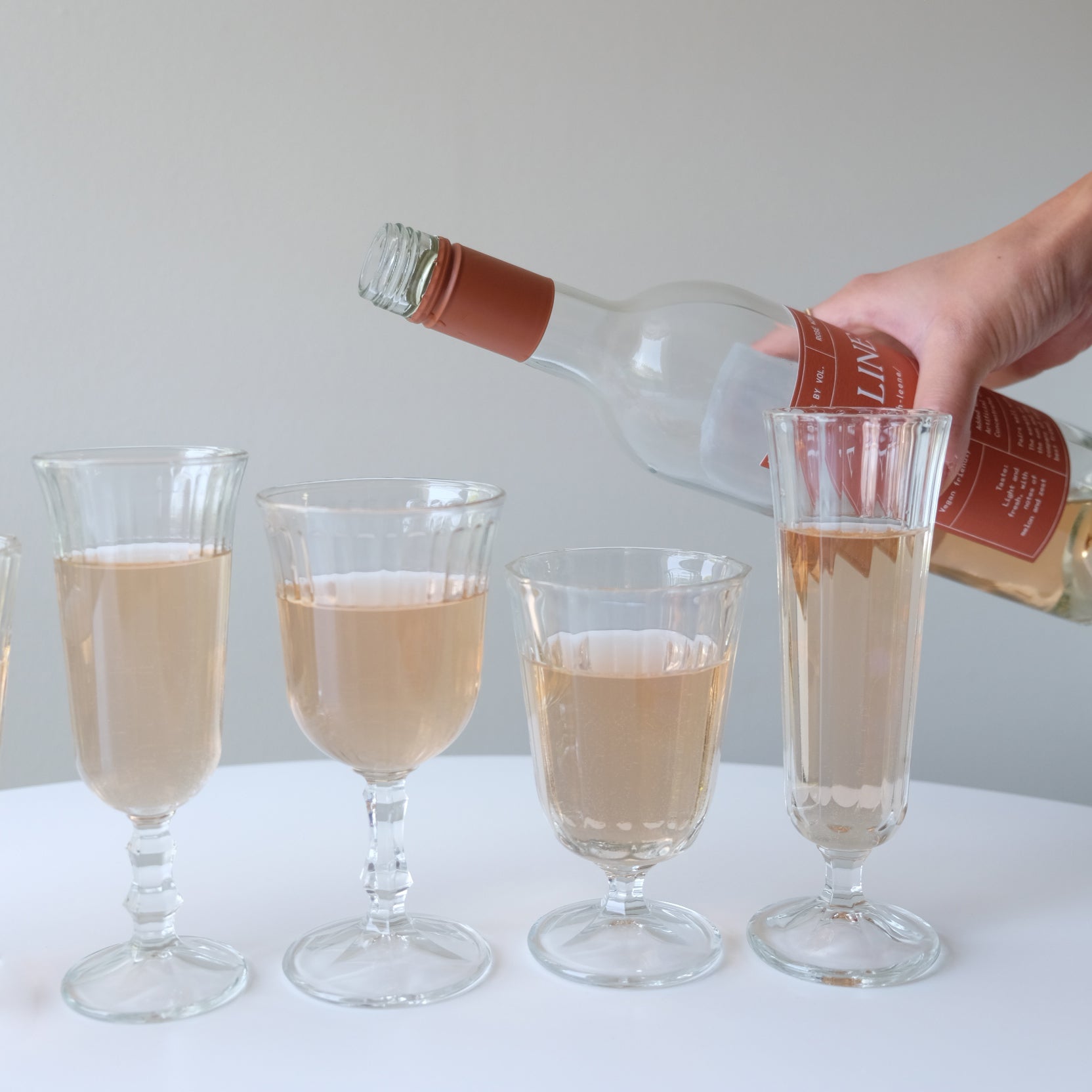 Pleated Wine Glass