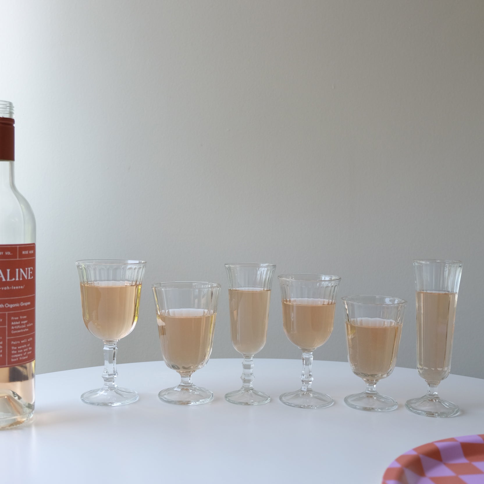 Pleated Wine Glass