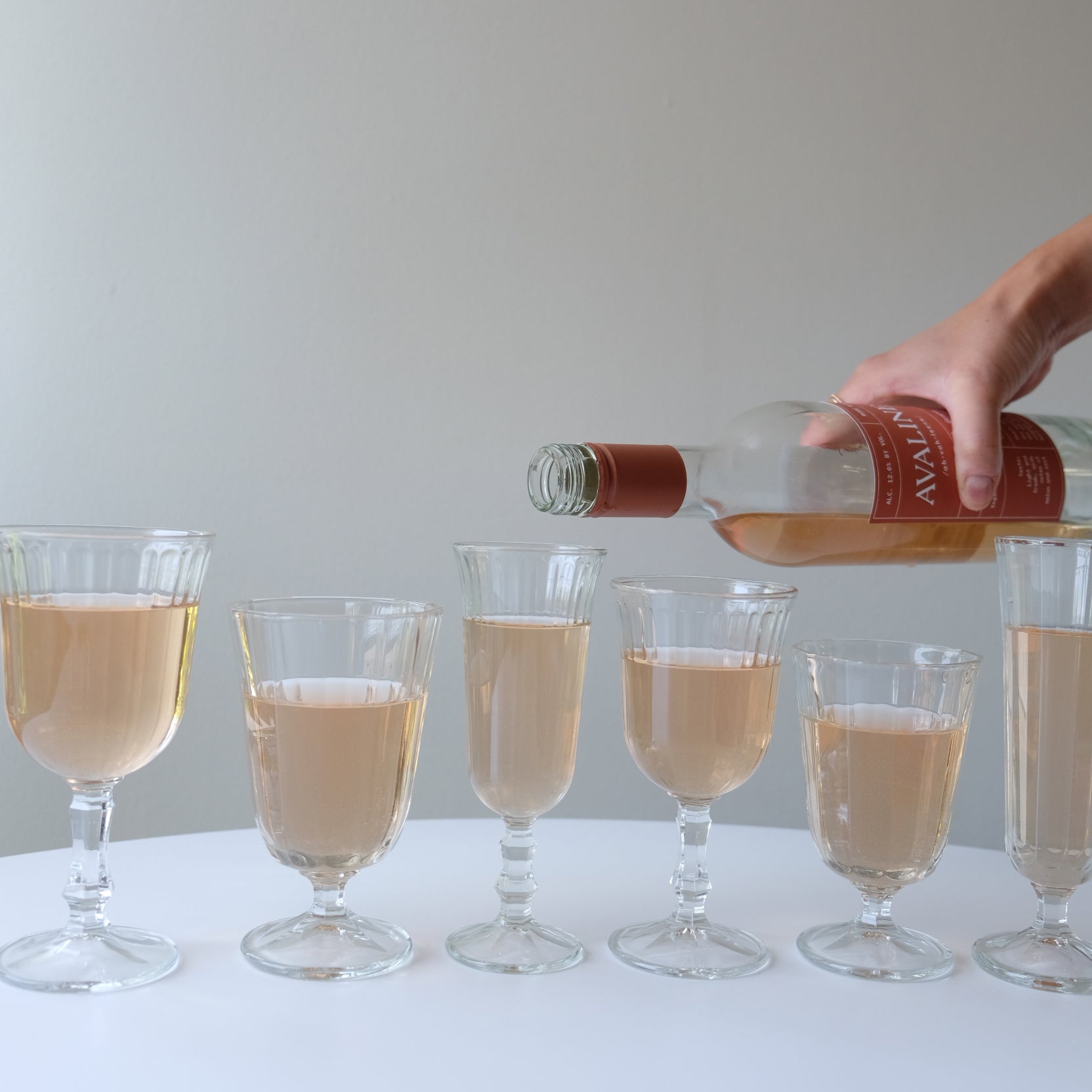 Pleated Wine Glass