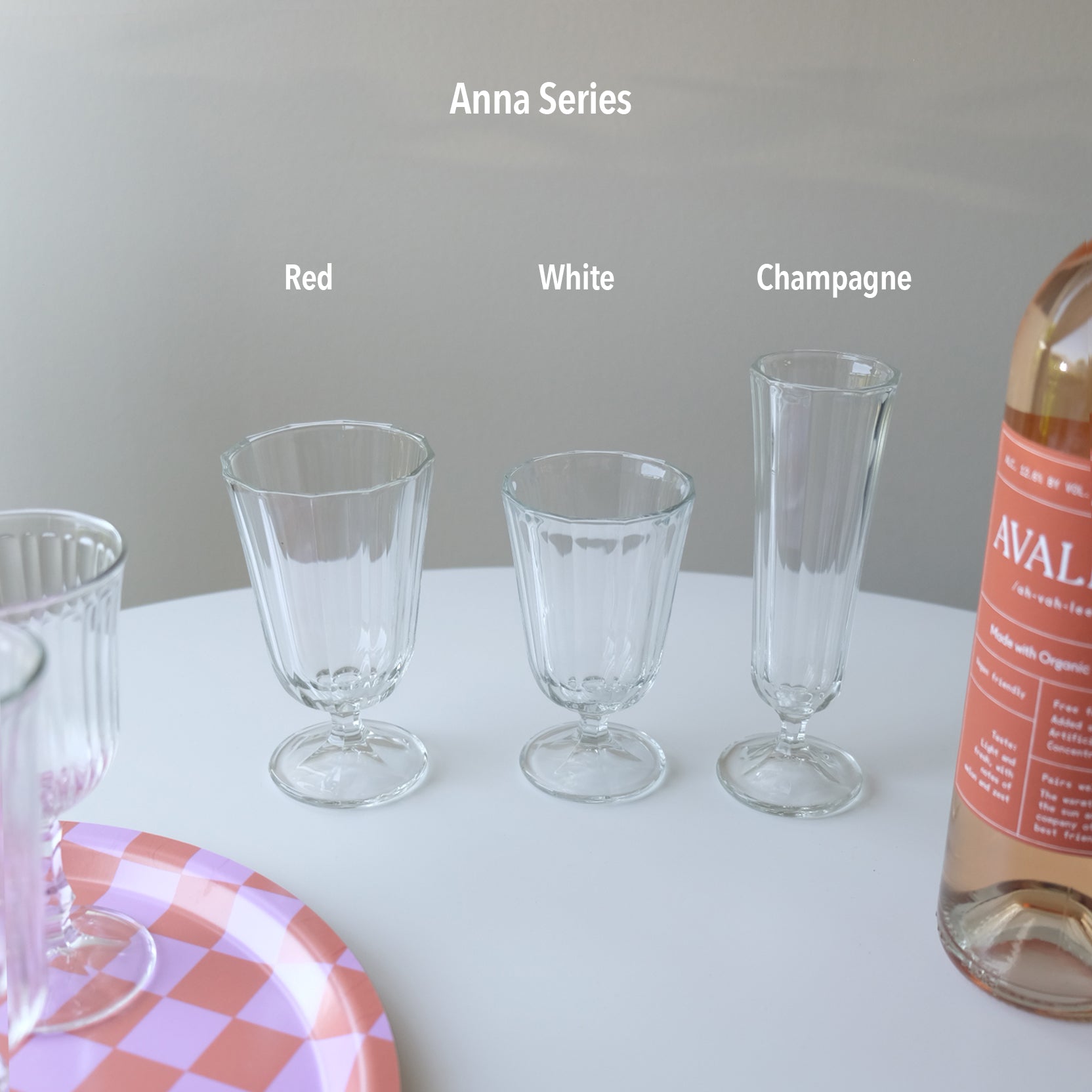 Pleated Wine Glass