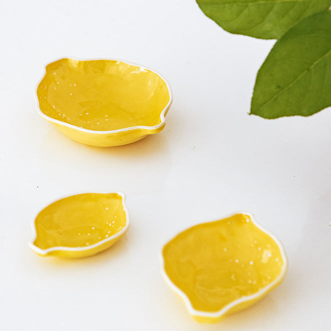 Epok Lemon Series - Lemon Shaped Sauce Dish Set (New Color!)