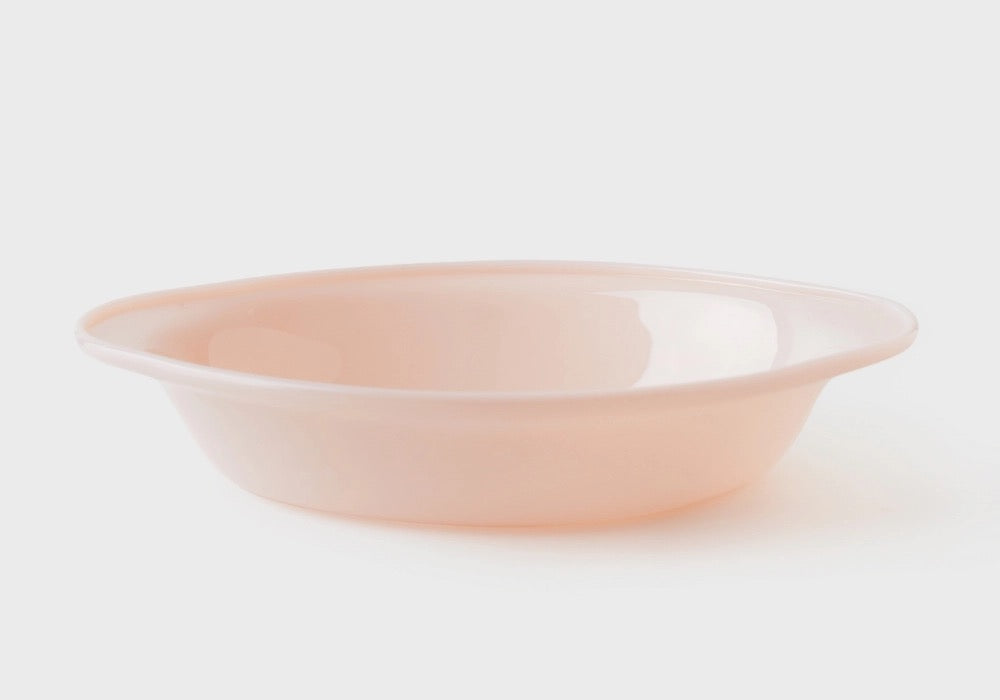 UNS Milk Glass Deep Oval Bowl
