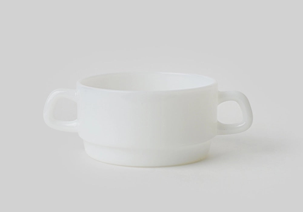 UNS Milk Glass Soup Bowl