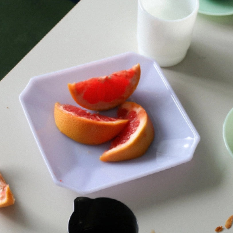 UNS Milk Glass Square Plate