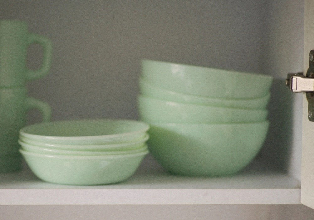 UNS Milk Glass Side Dish