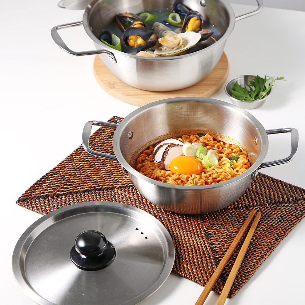 Cucko Stainless Steel Ramen Pot (2 Sizes)