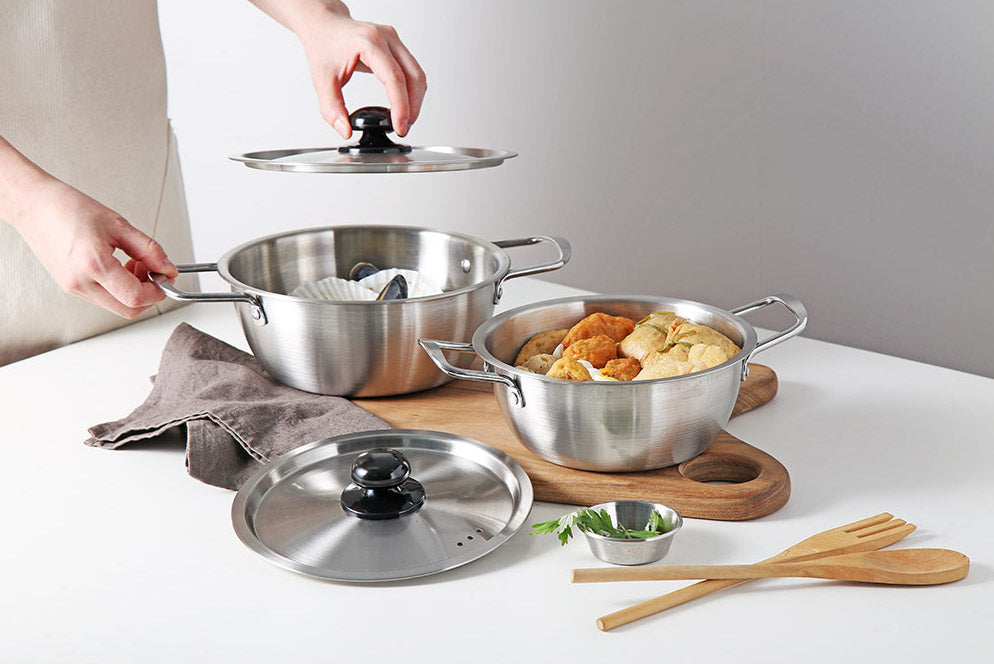 Cucko Stainless Steel Ramen Pot (2 Sizes)