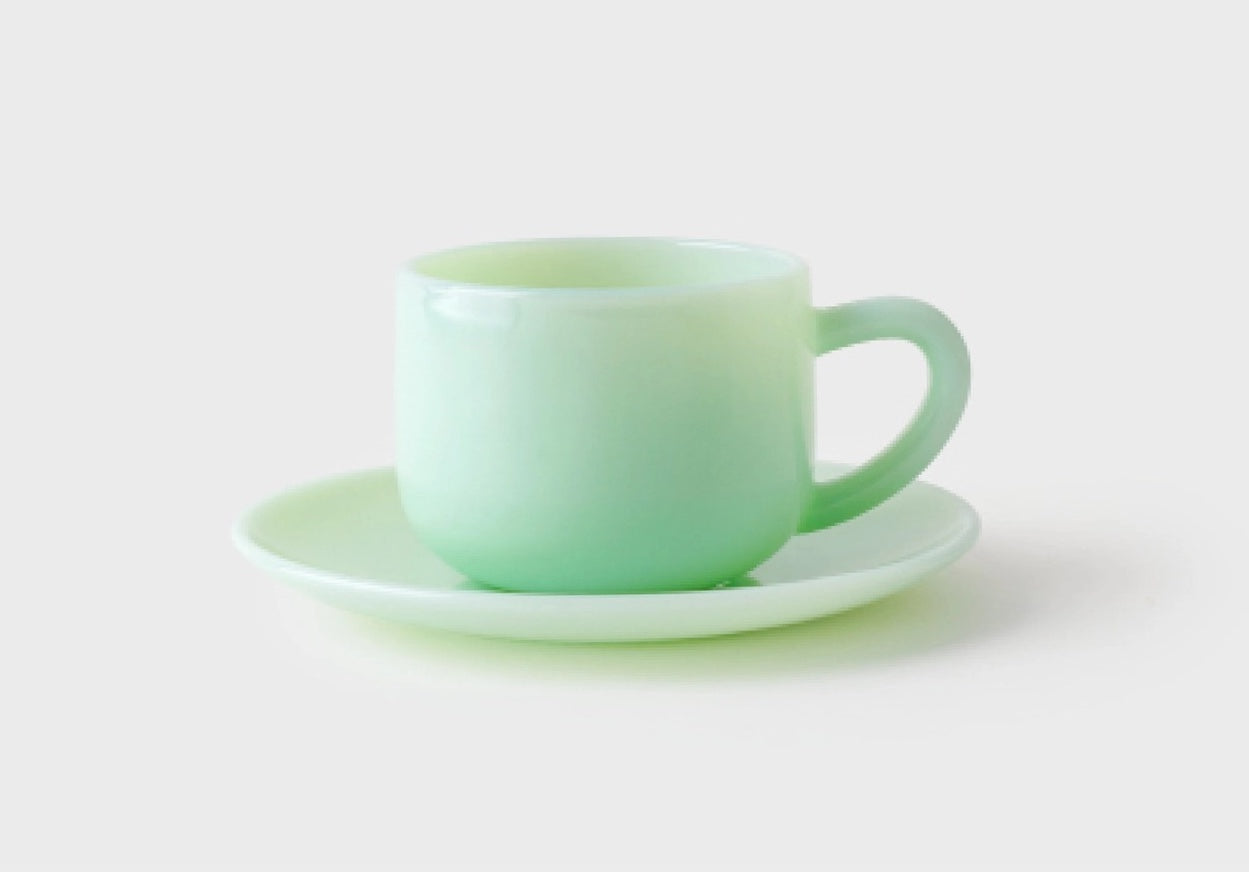 UNS Milk Glass Coffee Cup Set