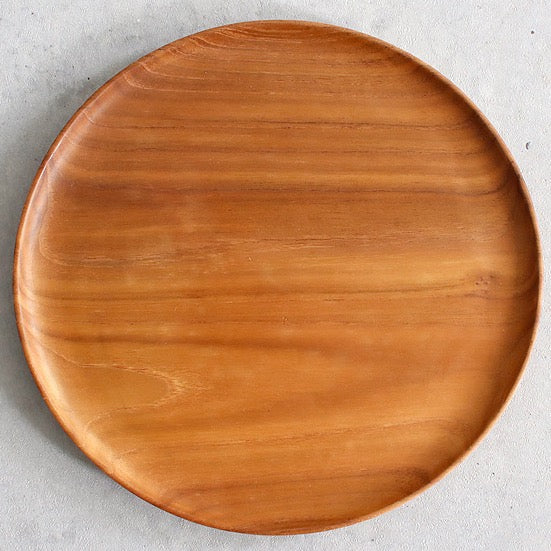 Teak Wood Round Plates (3 sizes)