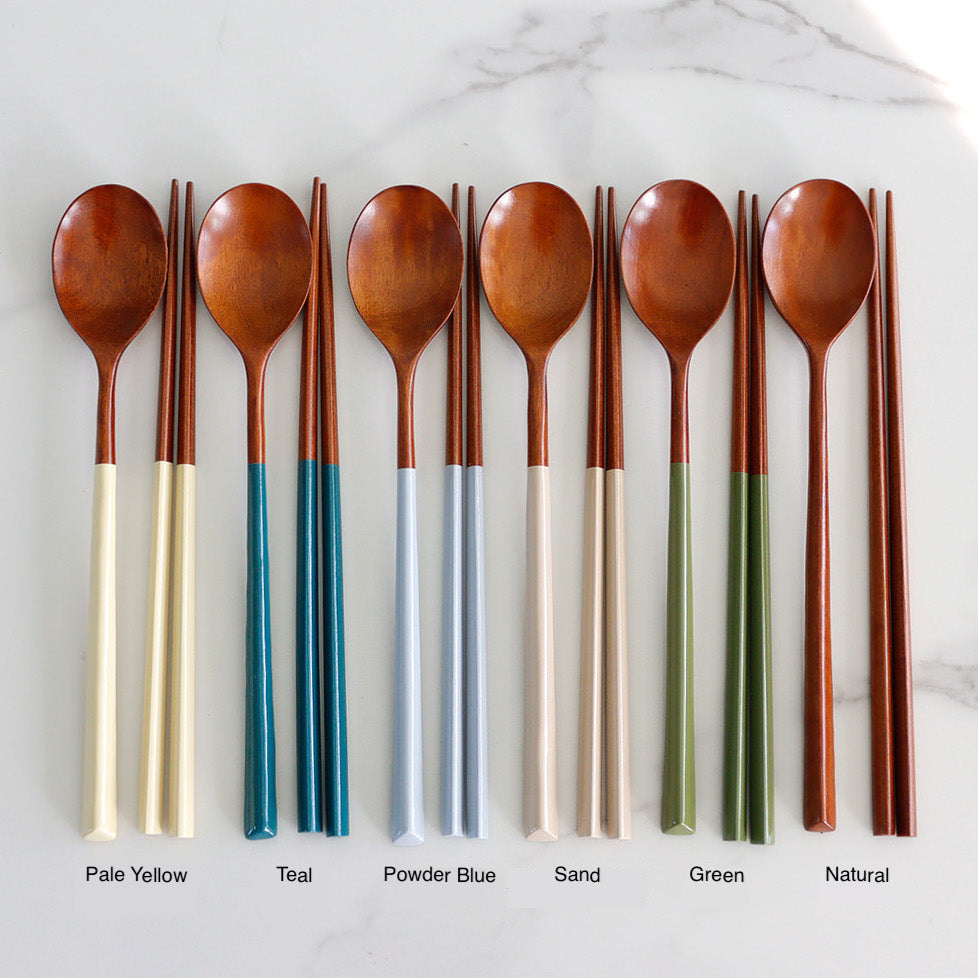 Acacia Spoon & Chopsticks (6 Colors)