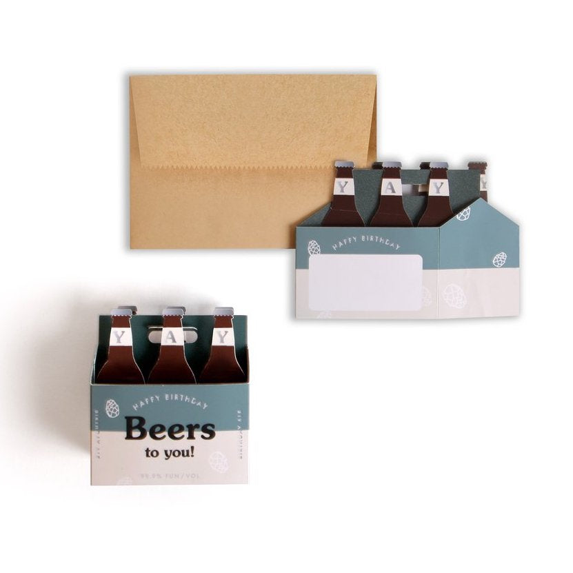 Beers To You Pop-up Birthday Card