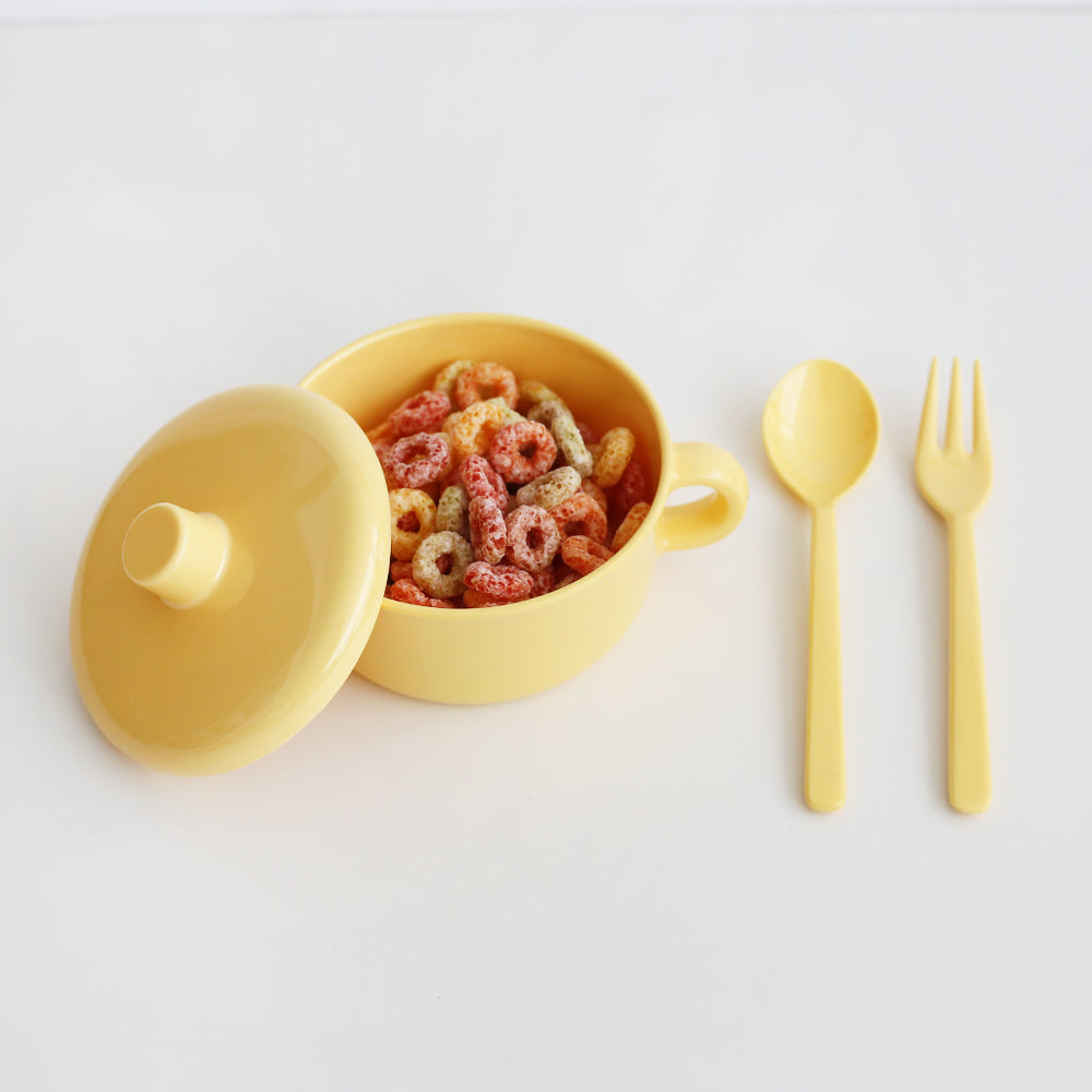 Awaken Melamine Soup Bowl & Cutlery Set (5 Colors)