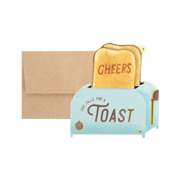 Toaster Cheers Interactive Greeting Card