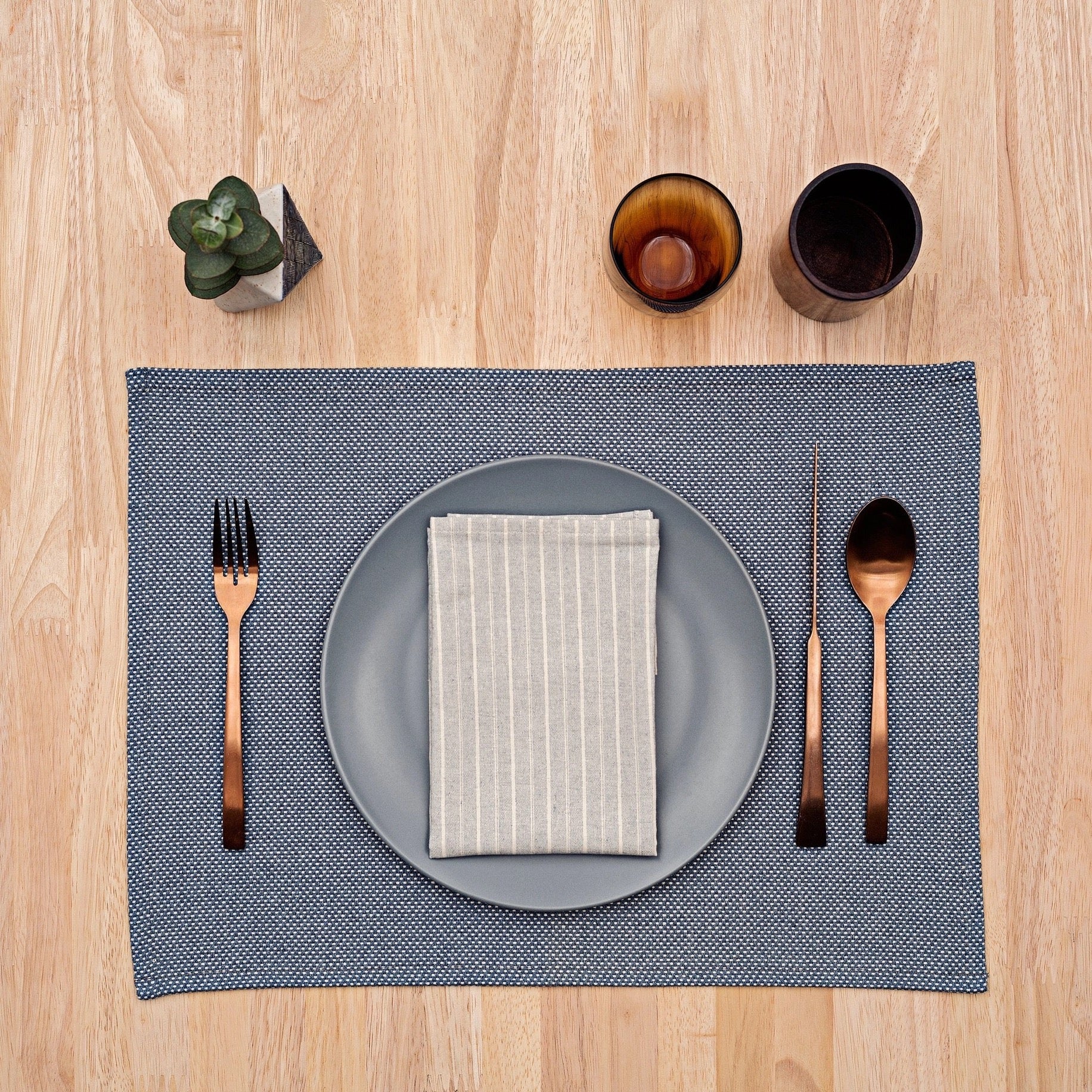 Rustic Cotton Placemats (Set of 4)